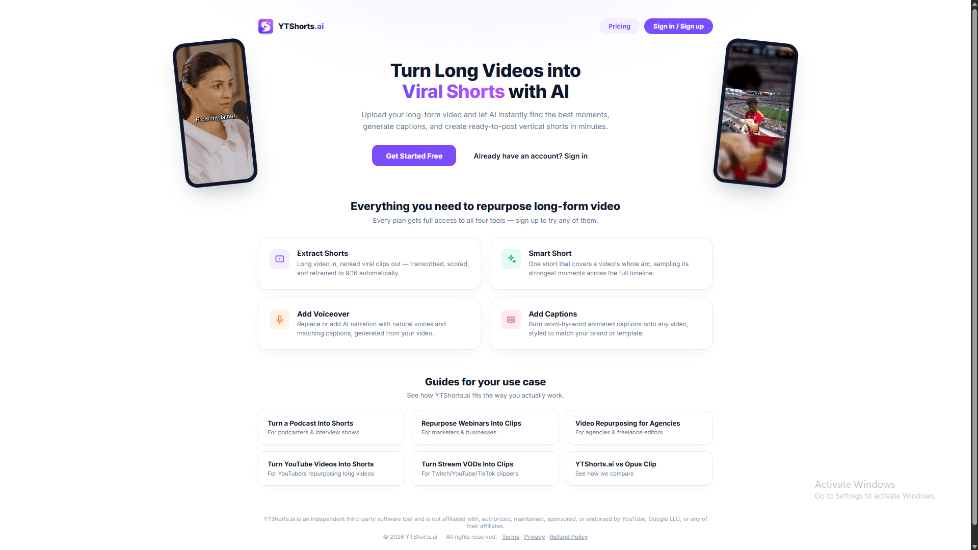 YTShorts.ai screenshot 1