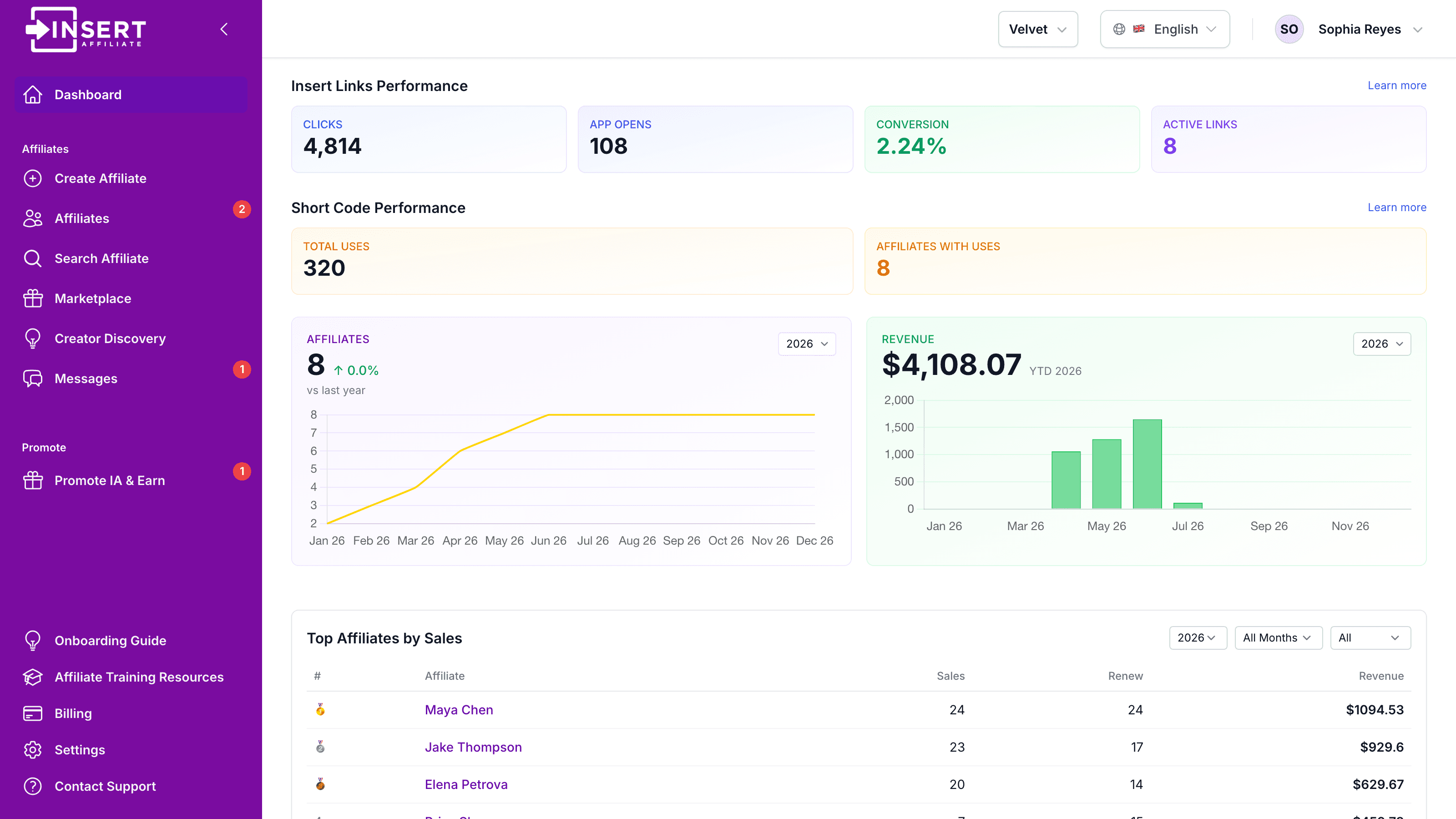 Insert Affiliate screenshot 1