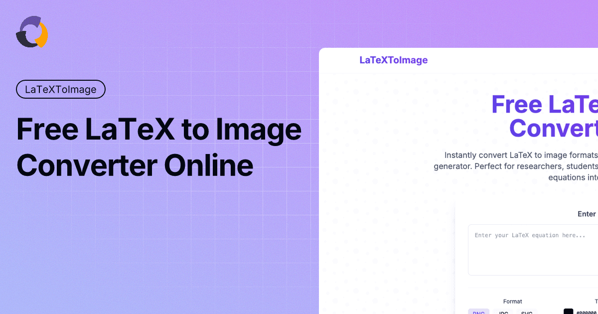 LaTeX to Image Converter screenshot 1