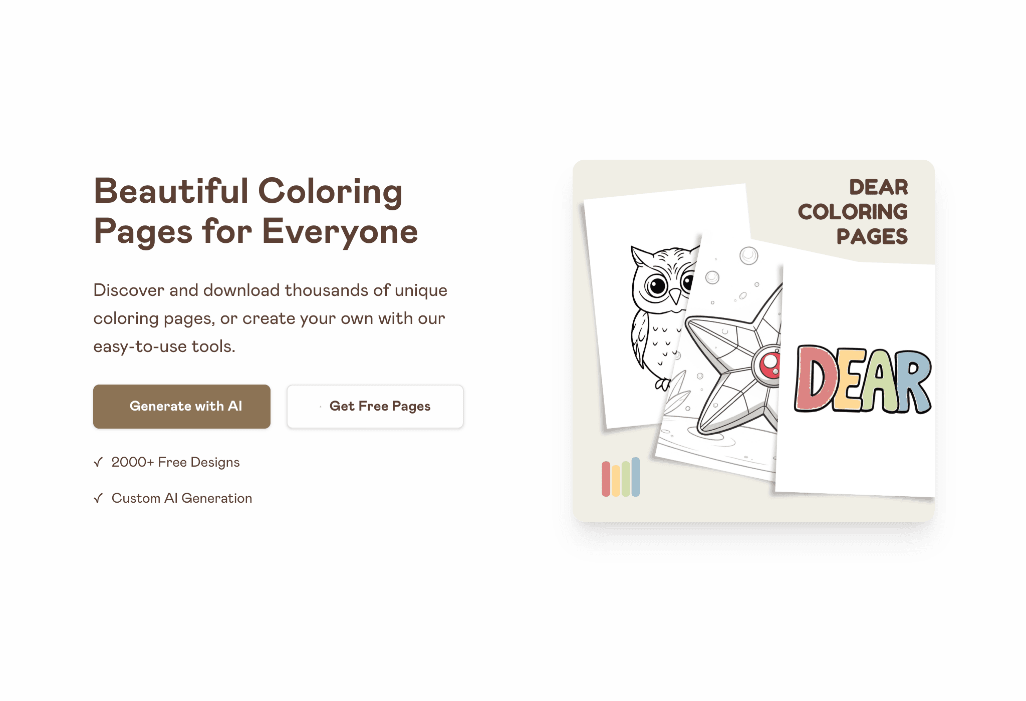 Dear Coloring Pages screenshot 1