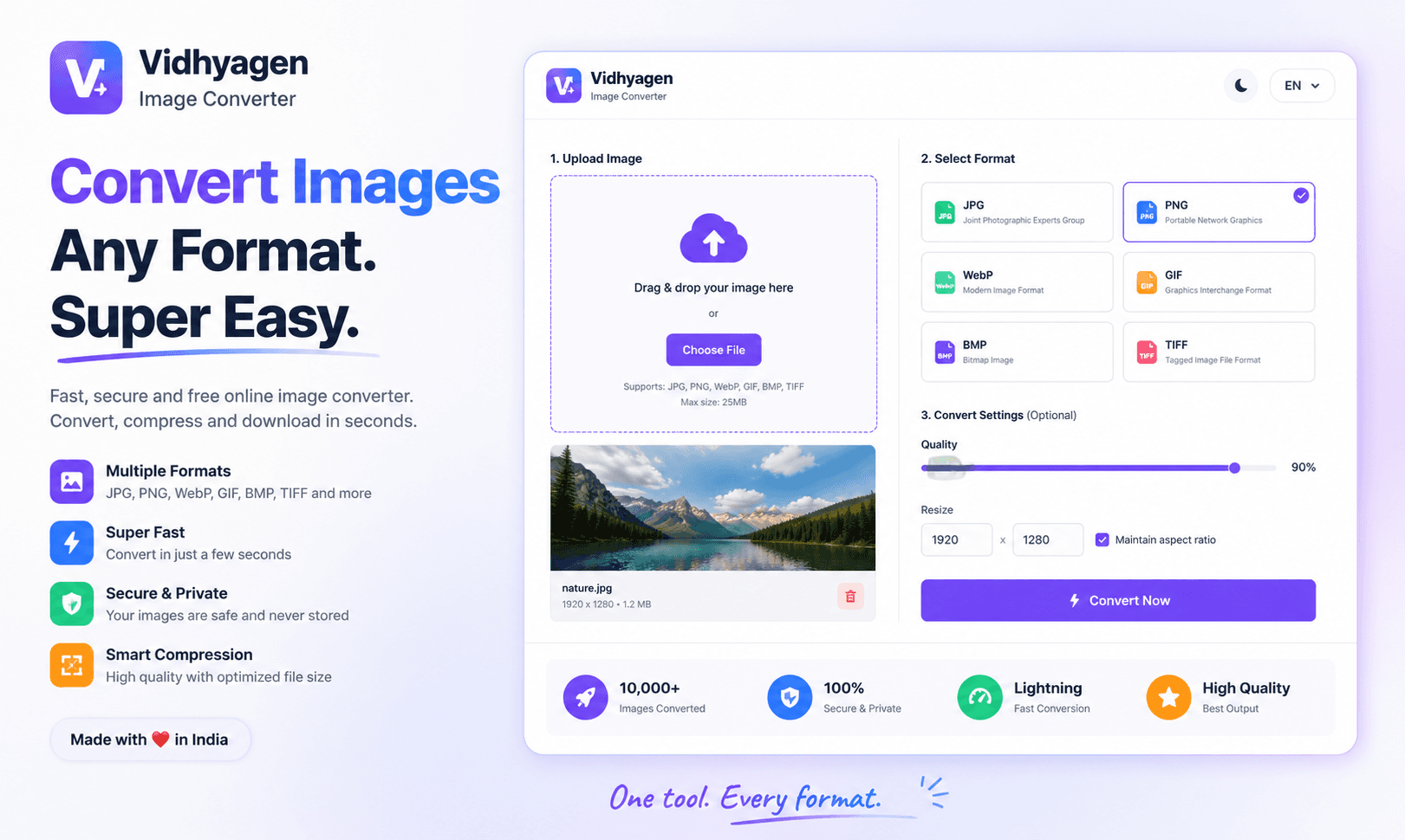 VidhyaGen Image Converter screenshot 1