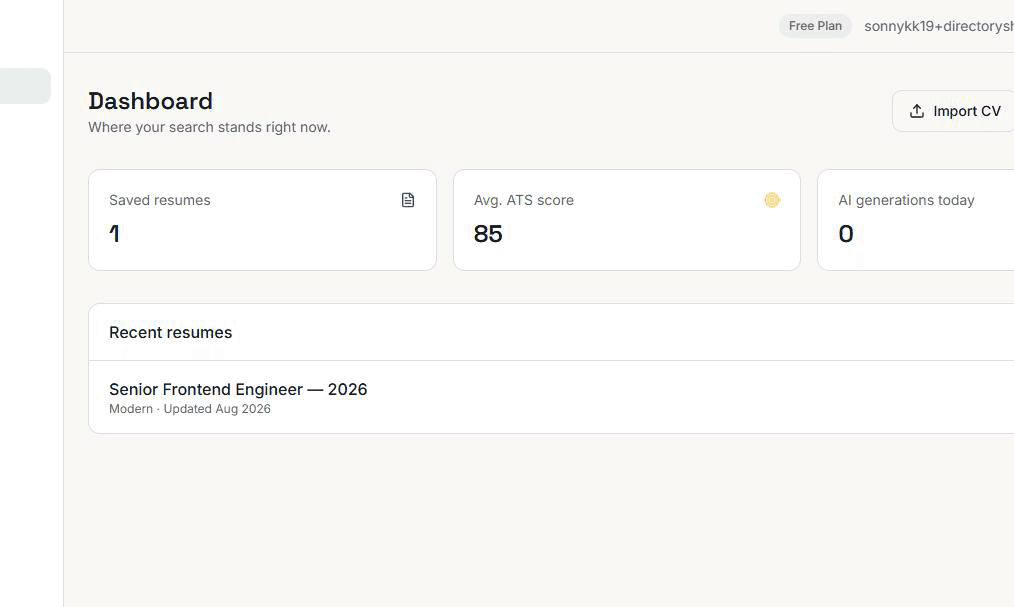 ResuMakeAi screenshot 1