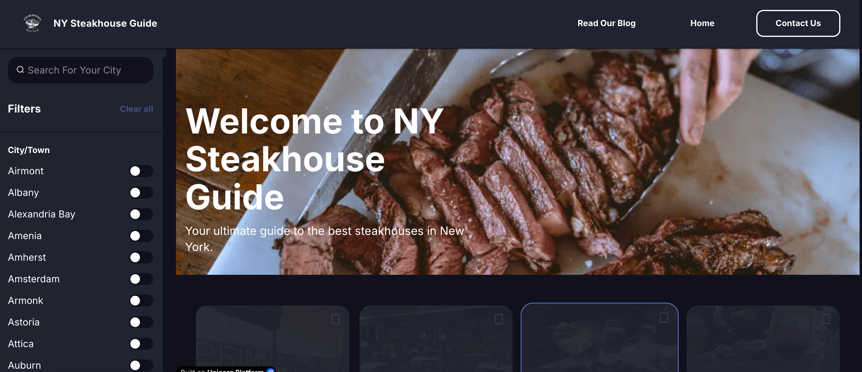 Steakhouses NY screenshot 1