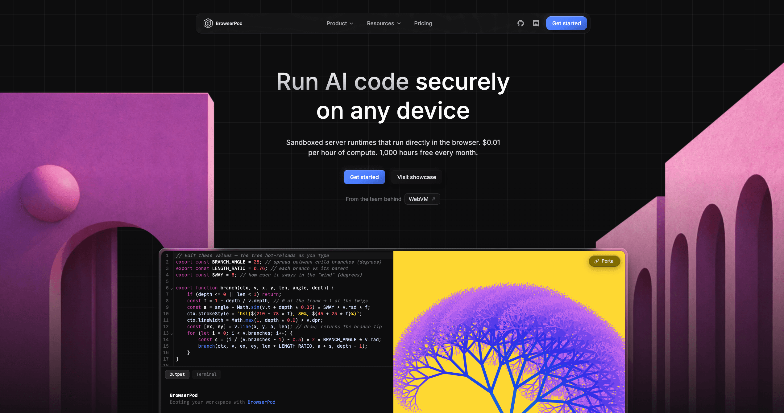 BrowserPod screenshot 1