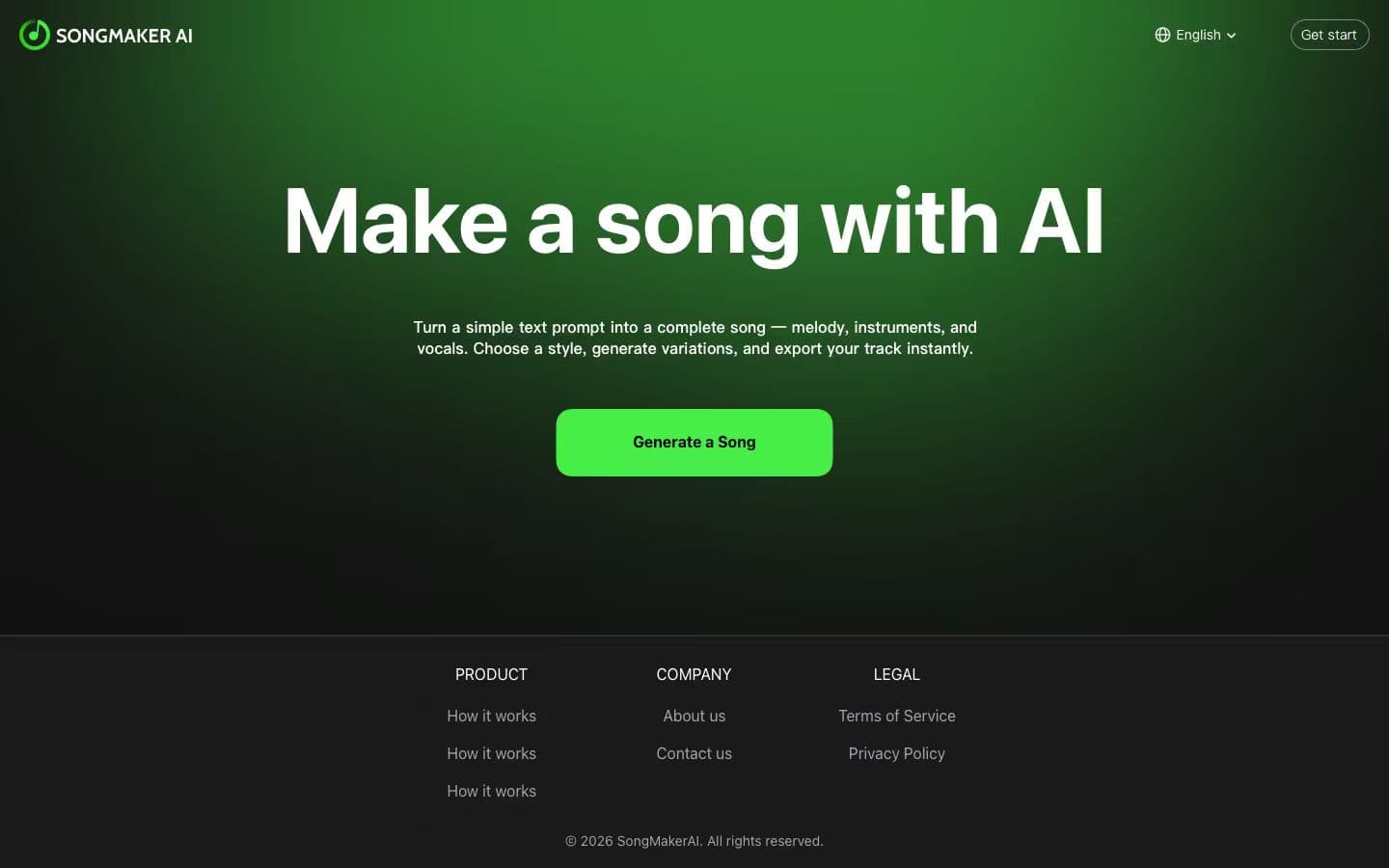 SongMaker-AI Music Generator screenshot 1