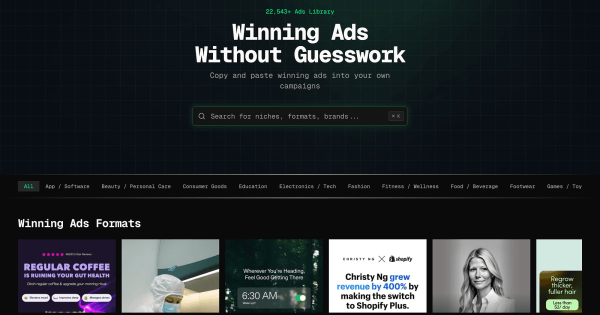 Ad Swipe File screenshot 1