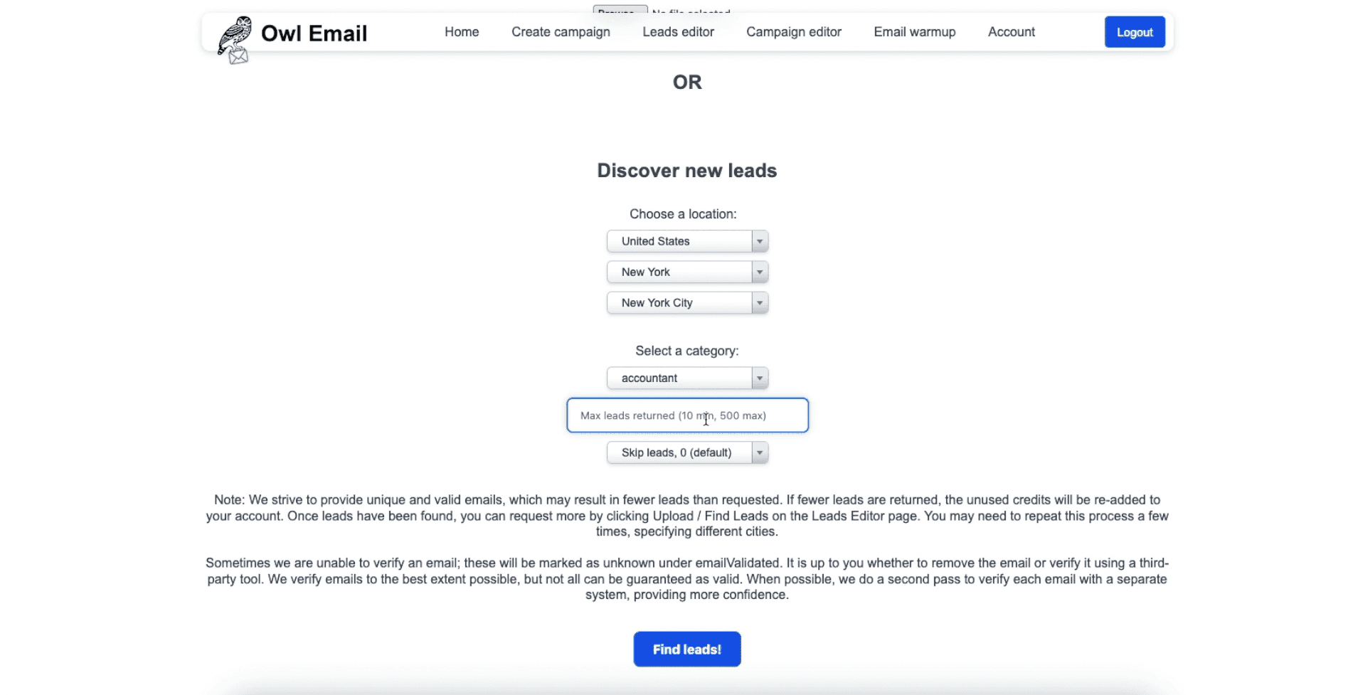 Owl Email screenshot 1