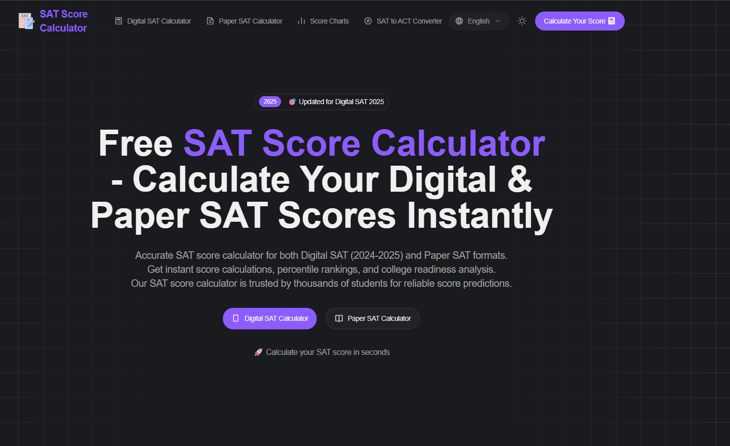 Free SAT Score Calculator screenshot 1