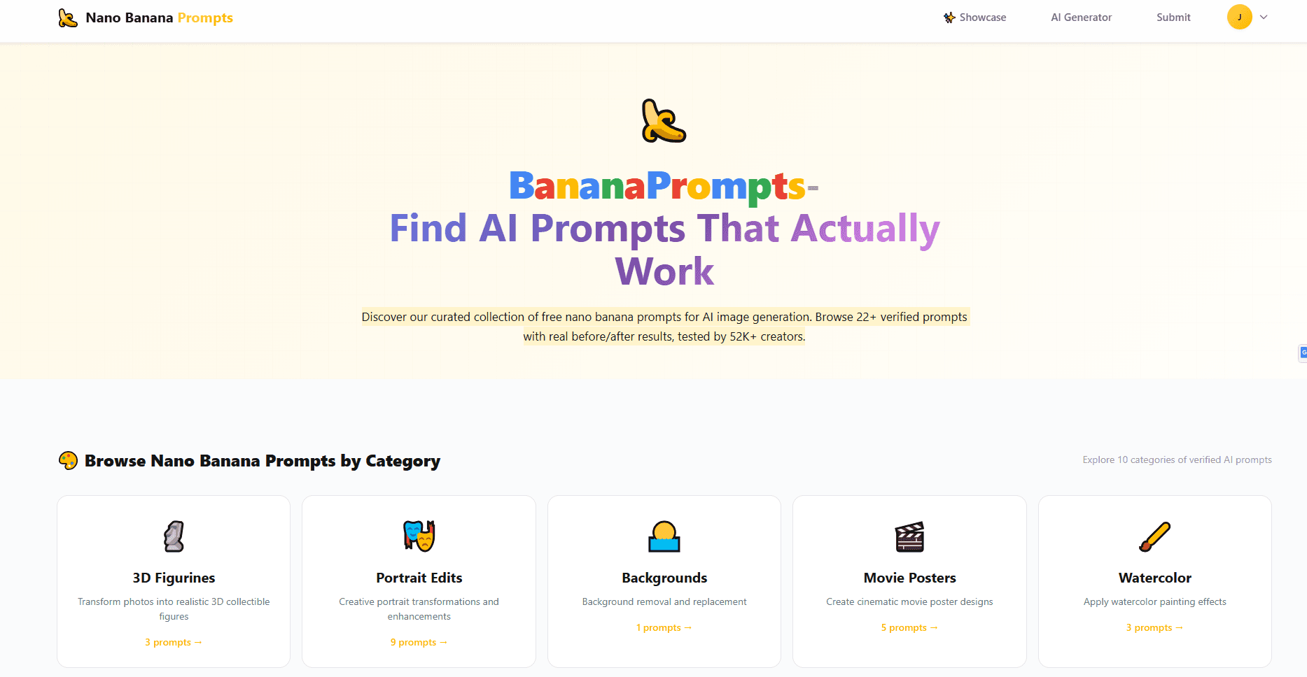 Nano Banana Prompts screenshot 1