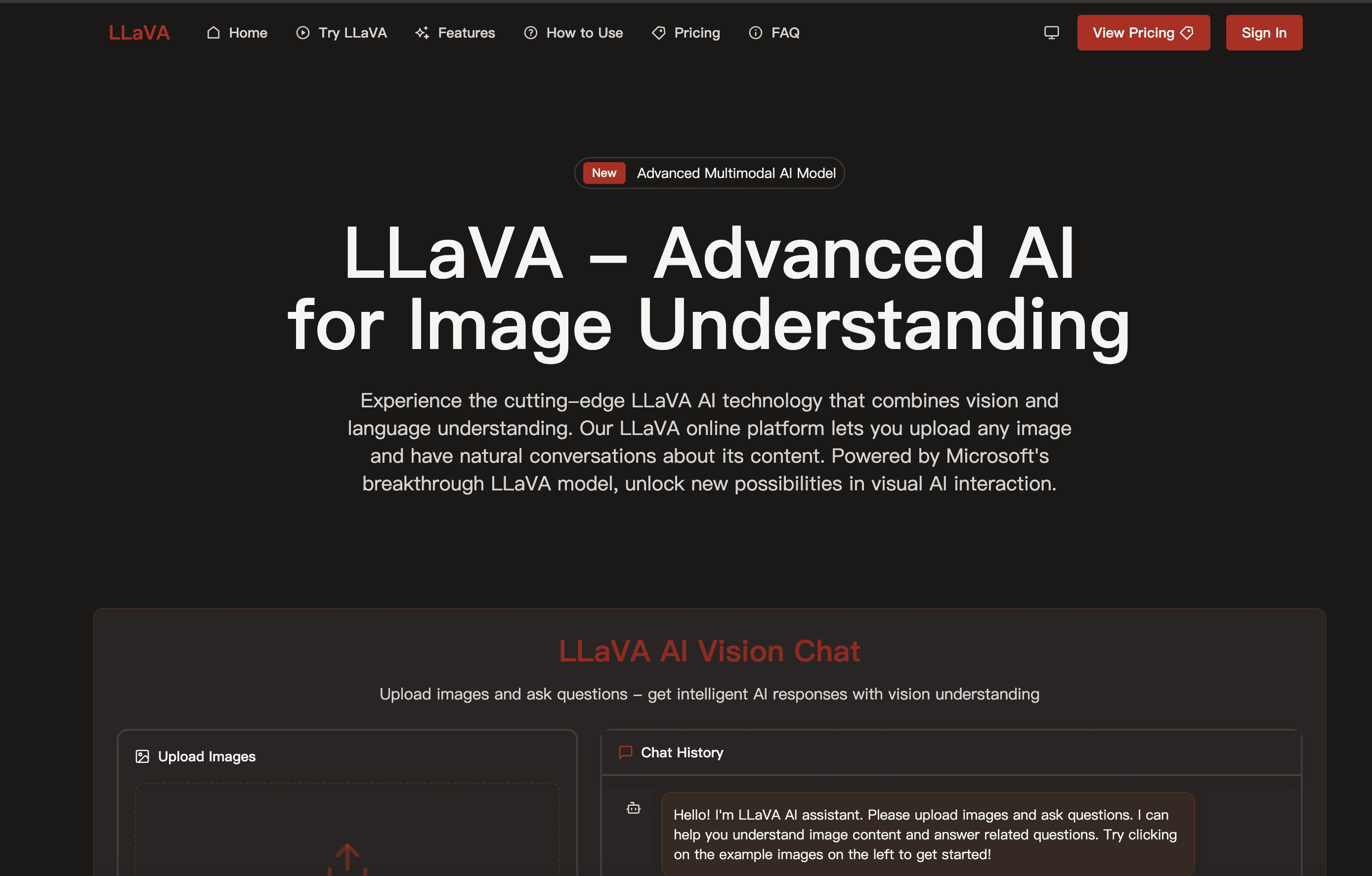 LLaVA screenshot 1