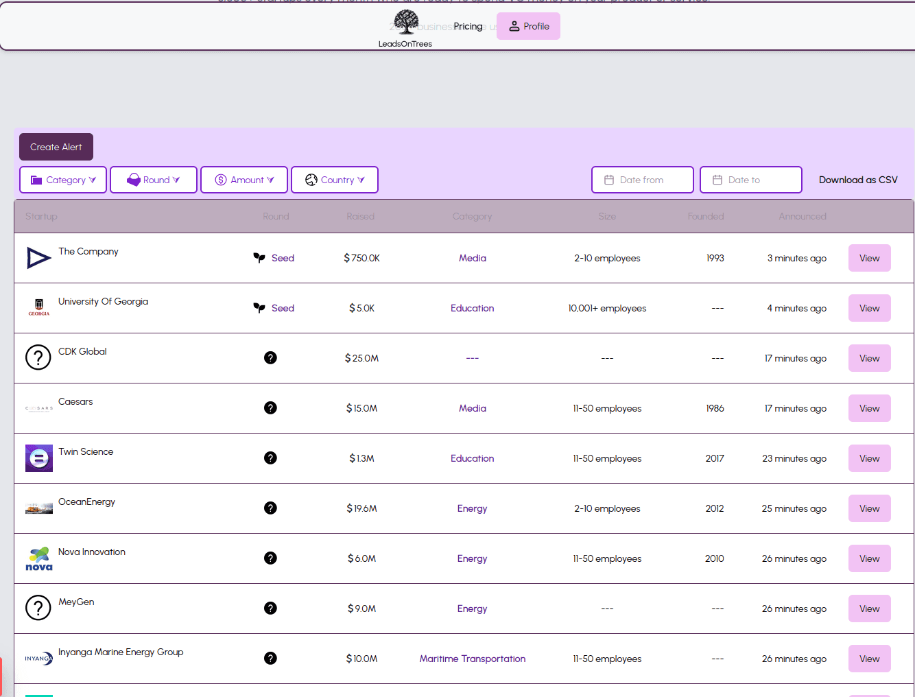 LeadsOnTrees screenshot 1