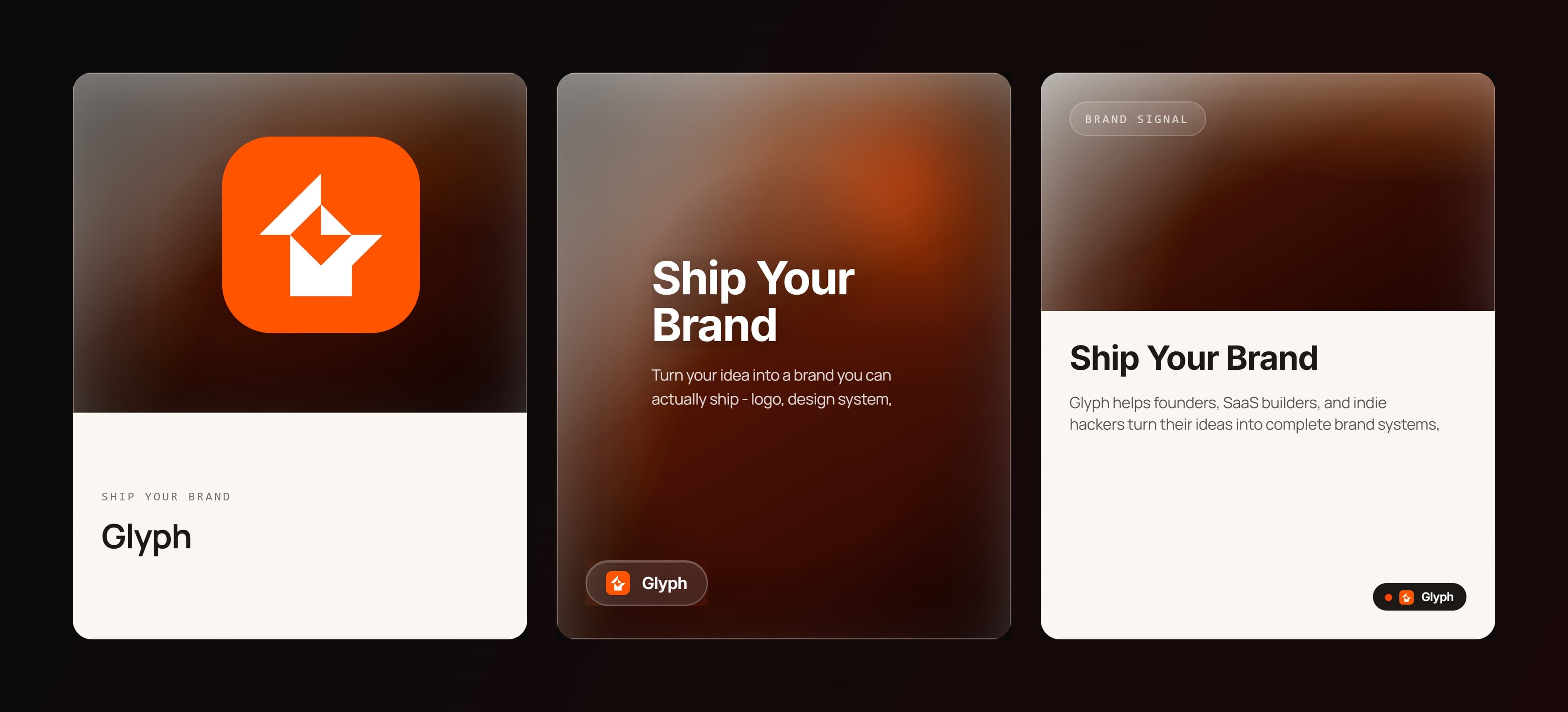 Glyph - brand identity generator screenshot 1