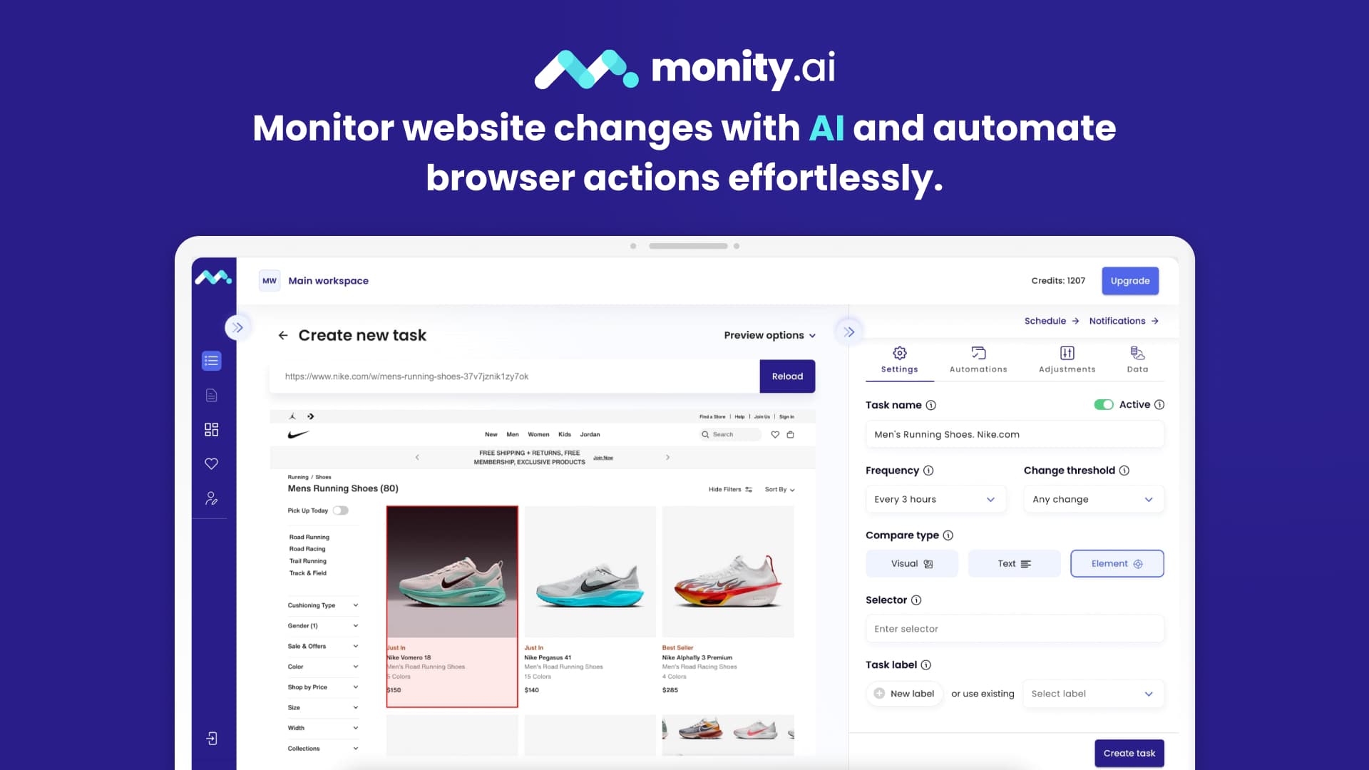 Monity.ai screenshot 1