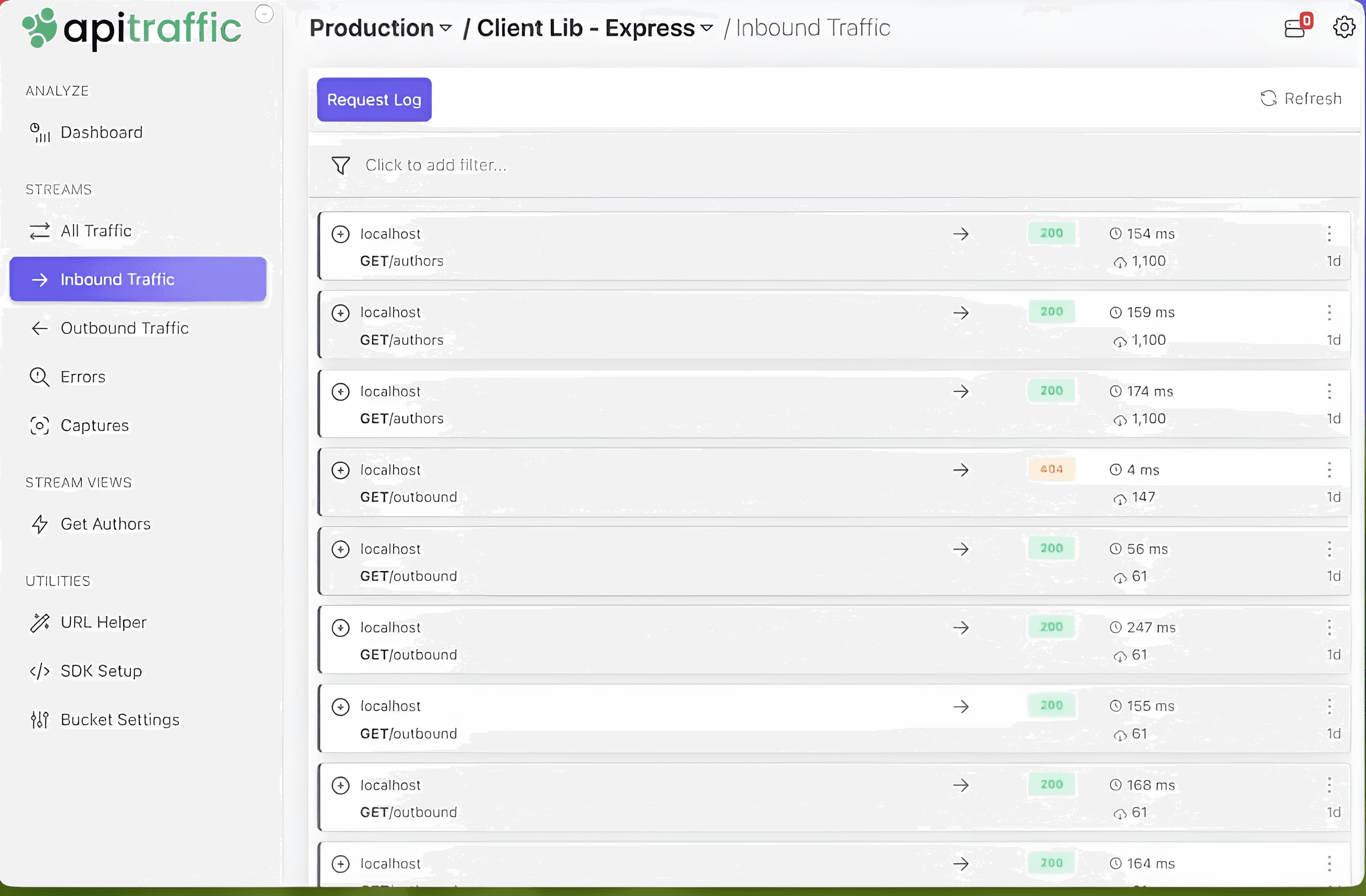 ApiTraffic screenshot 1