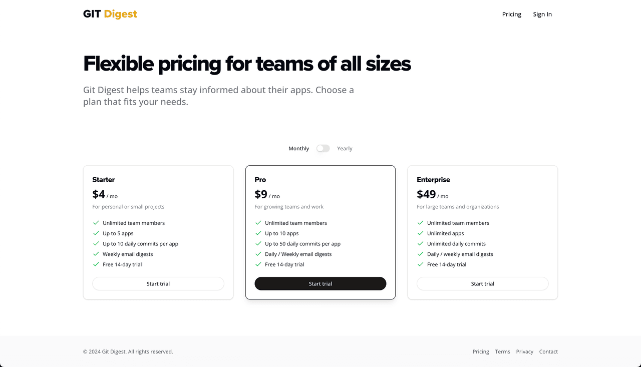 Git Digest screenshot 1