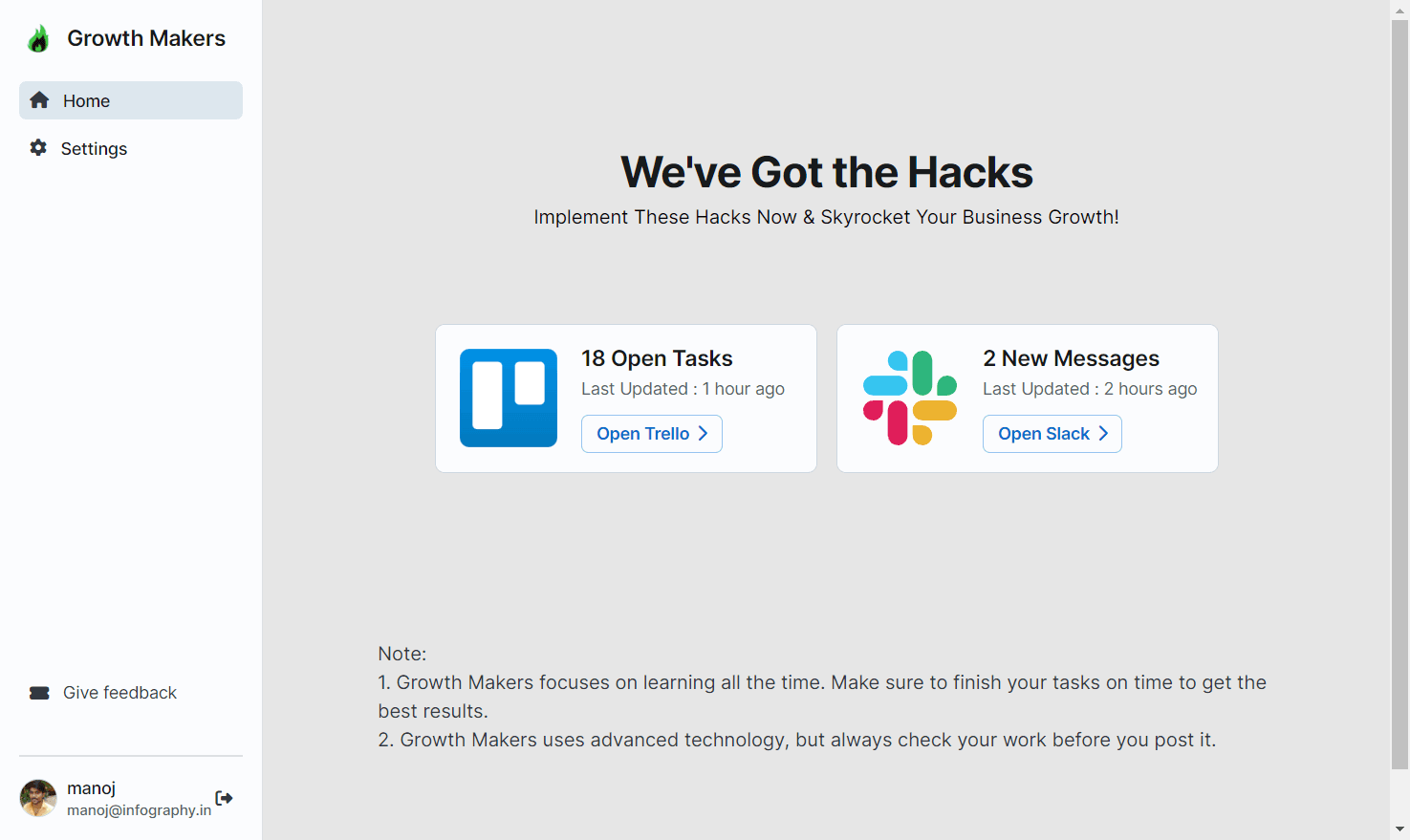 Growth Makers screenshot 1