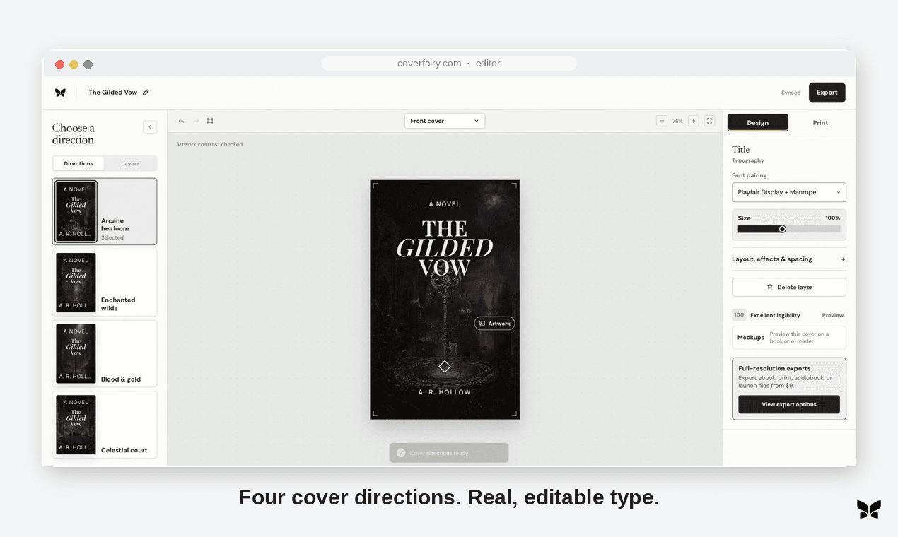 Coverfairy screenshot 1