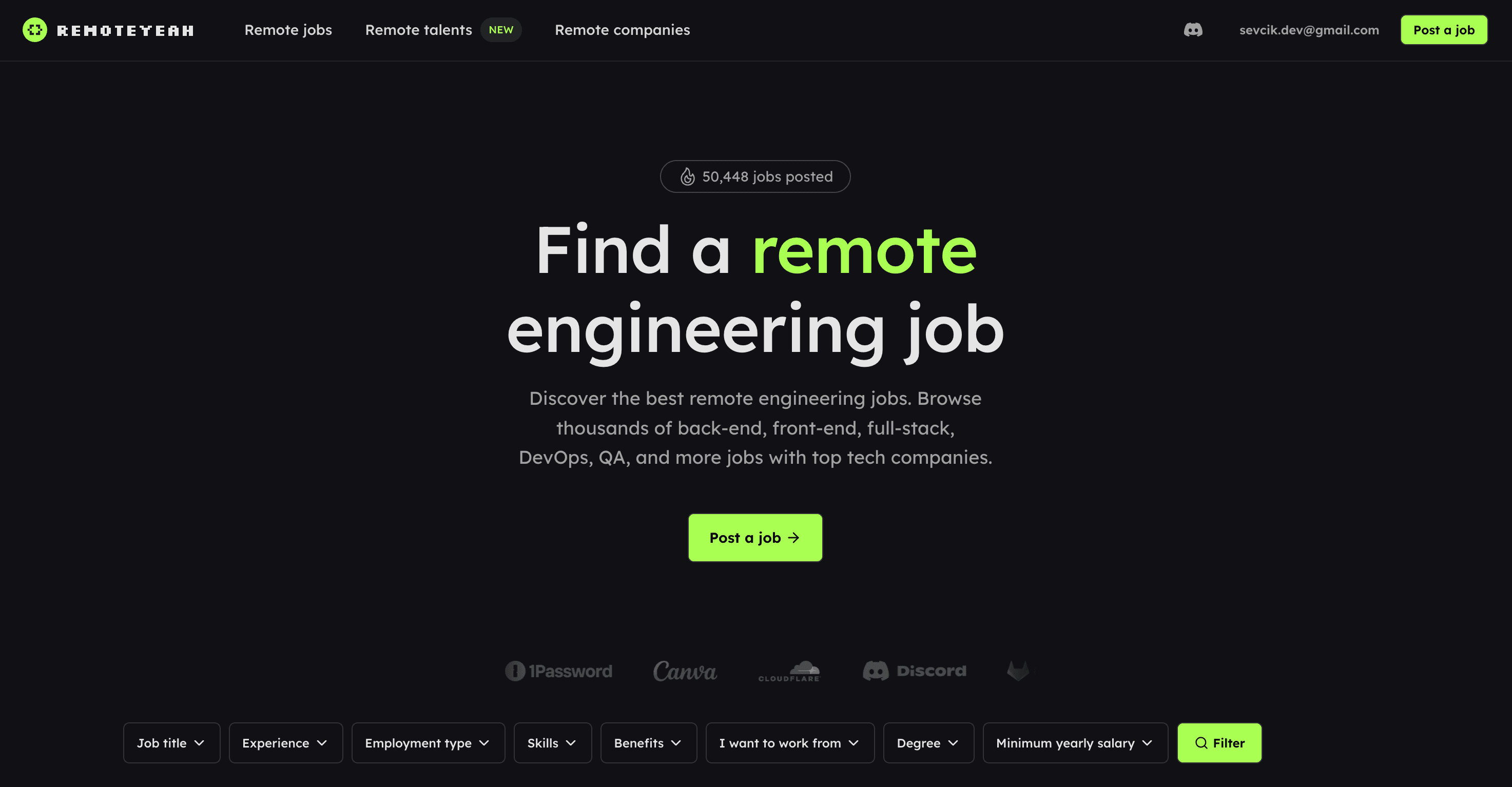 RemoteYeah screenshot 1