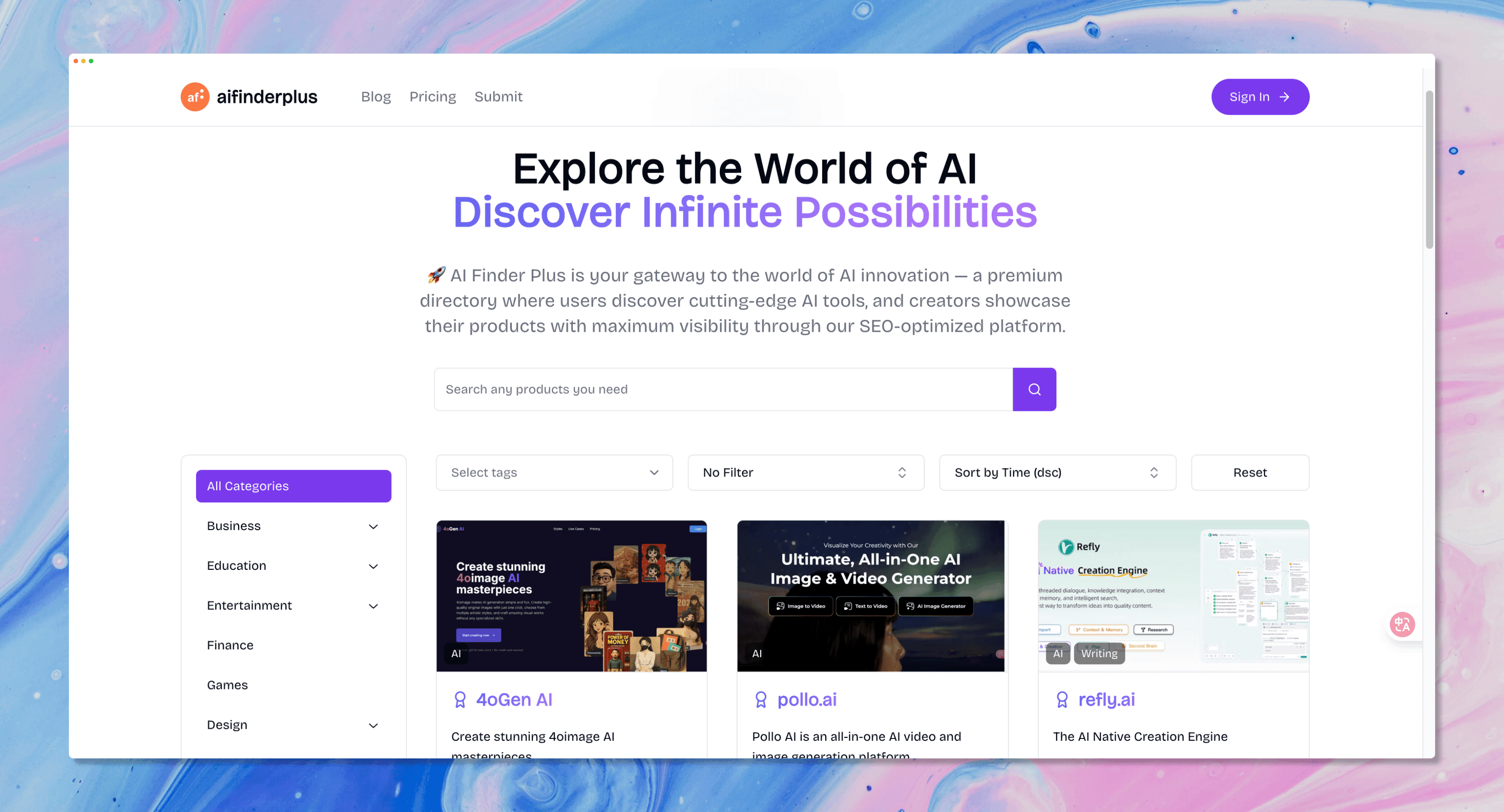 aifinderplus screenshot 1