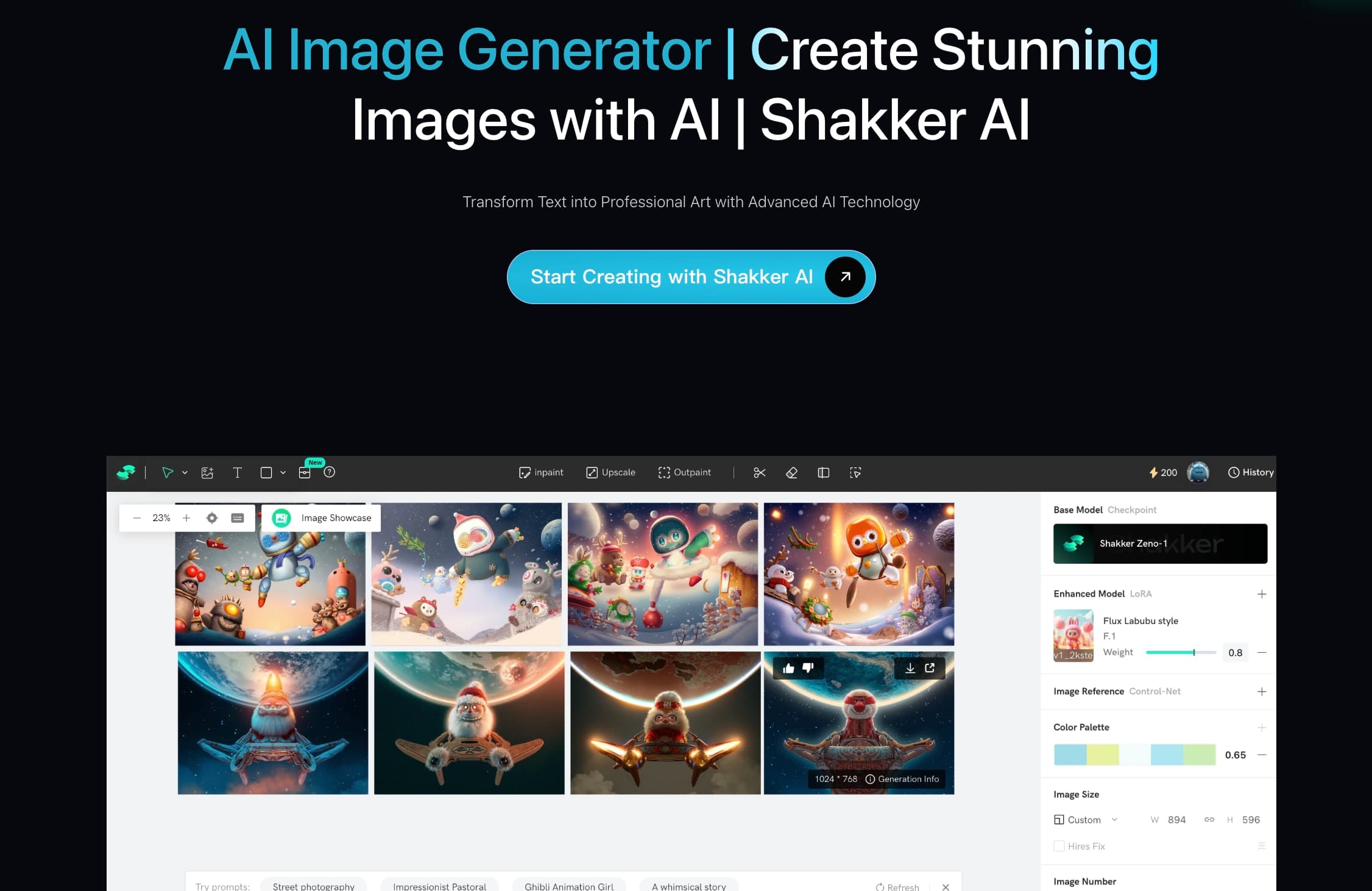 Shakker-ai image generator screenshot 1