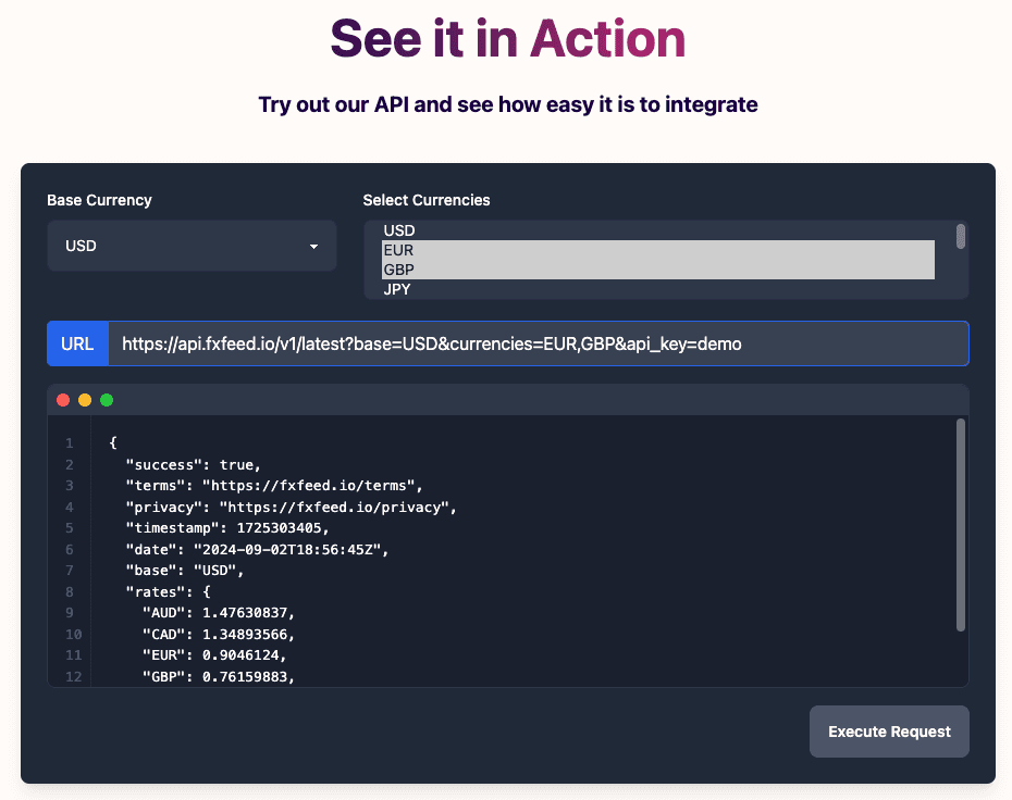 FxFeed.io screenshot 1