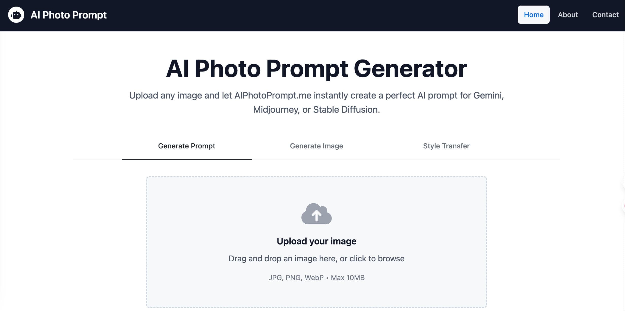 AI Photo Prompt Generator screenshot 1