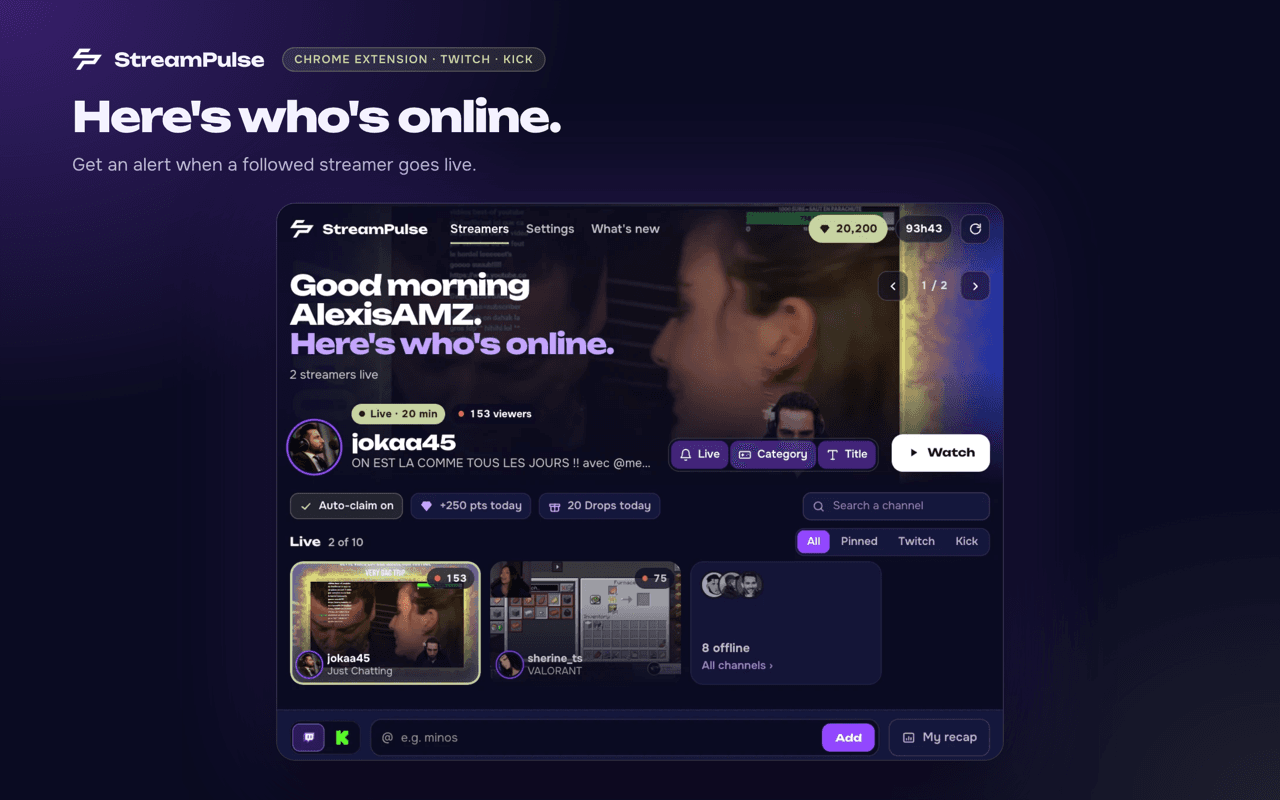 StreamPulse screenshot 1