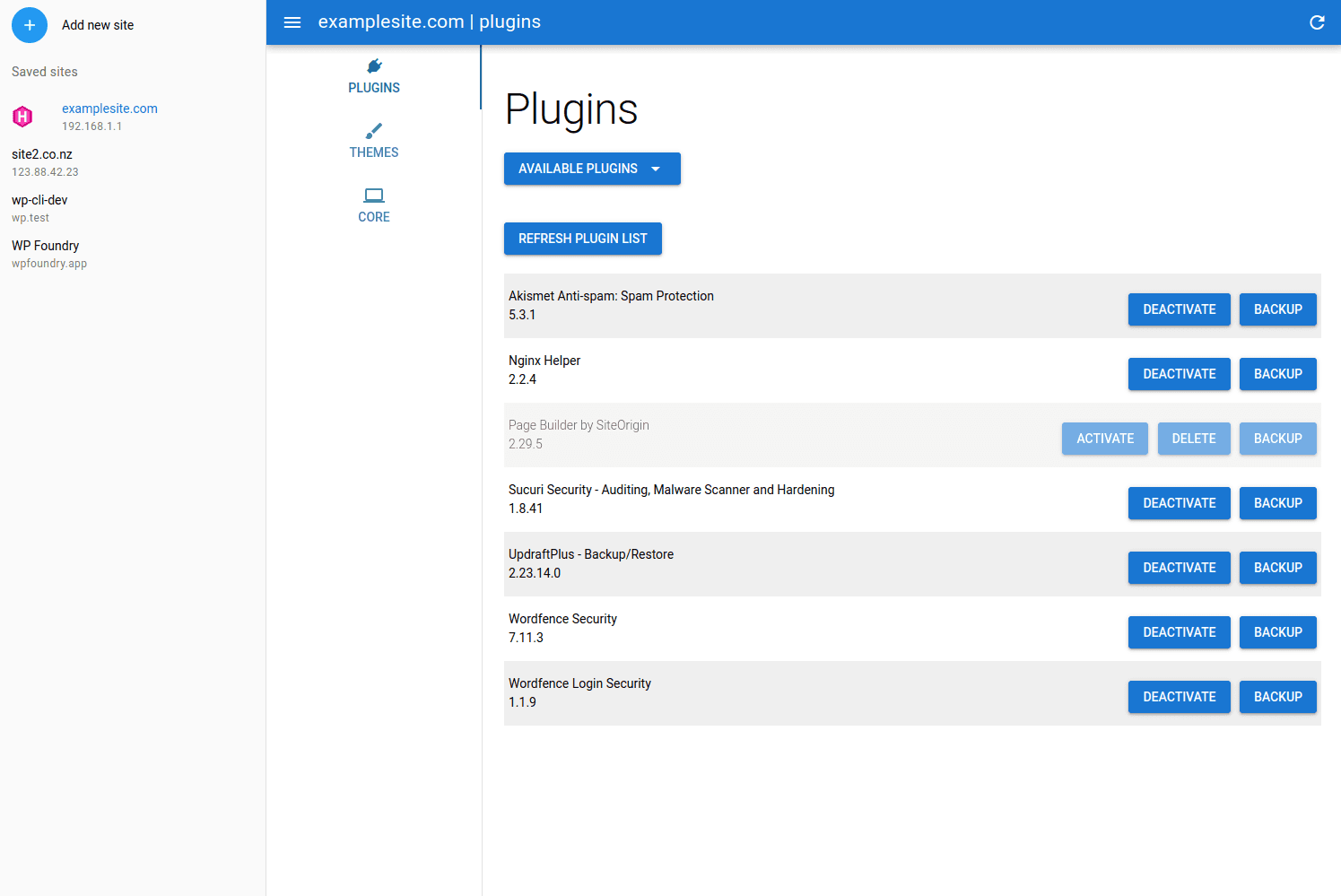 WP Foundry screenshot 1