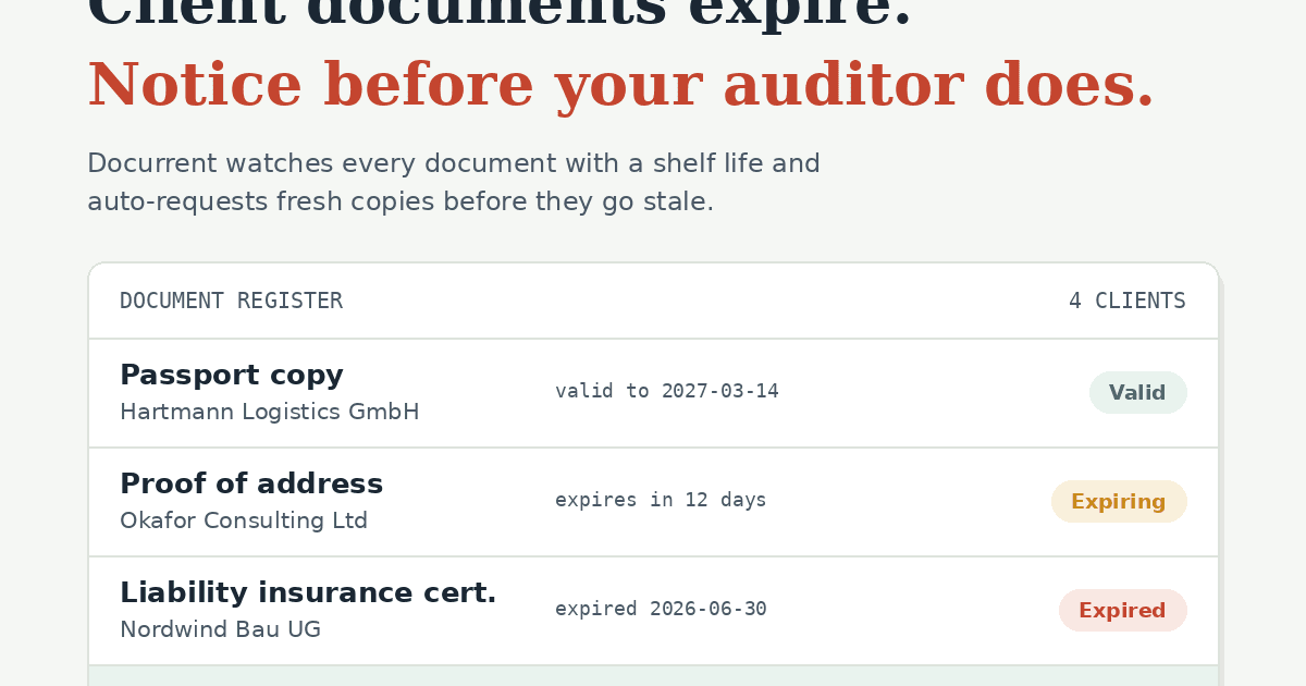 Docurrent screenshot 1