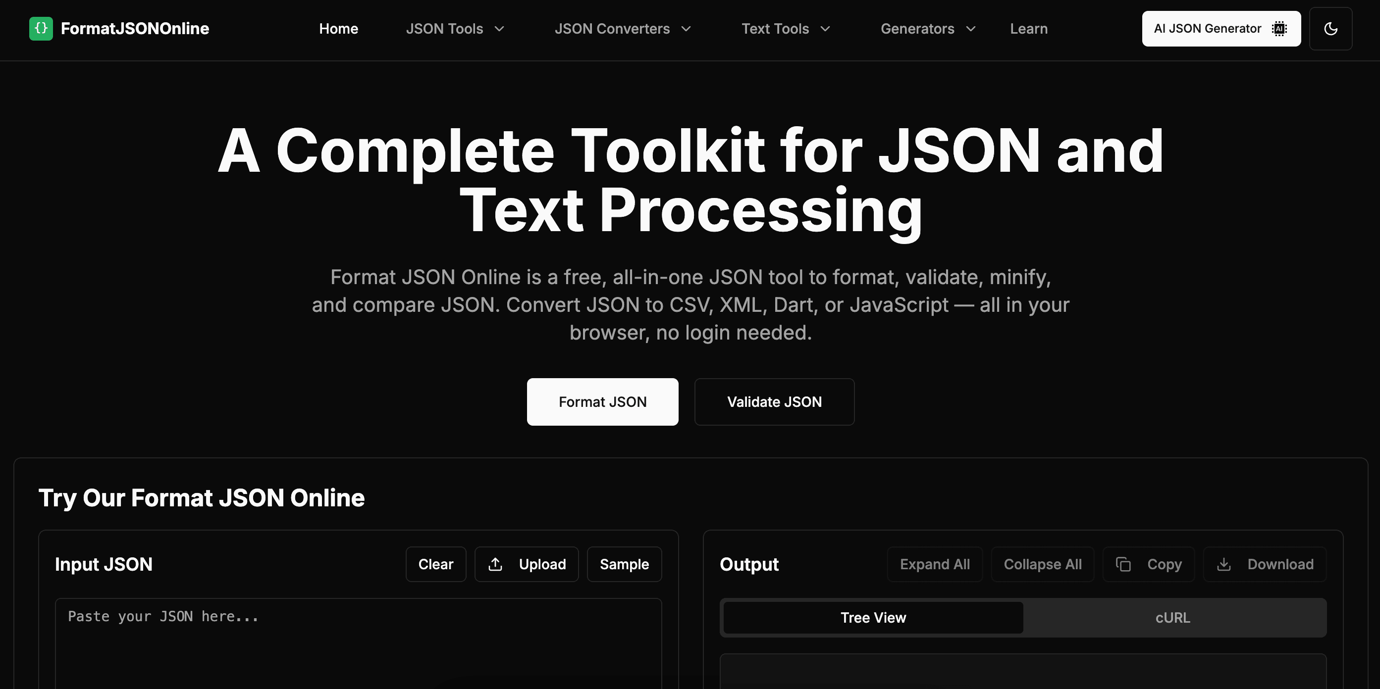 Format JSON Online screenshot 1