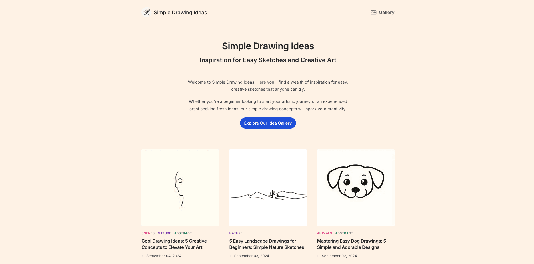 Simple Drawing Ideas screenshot 1