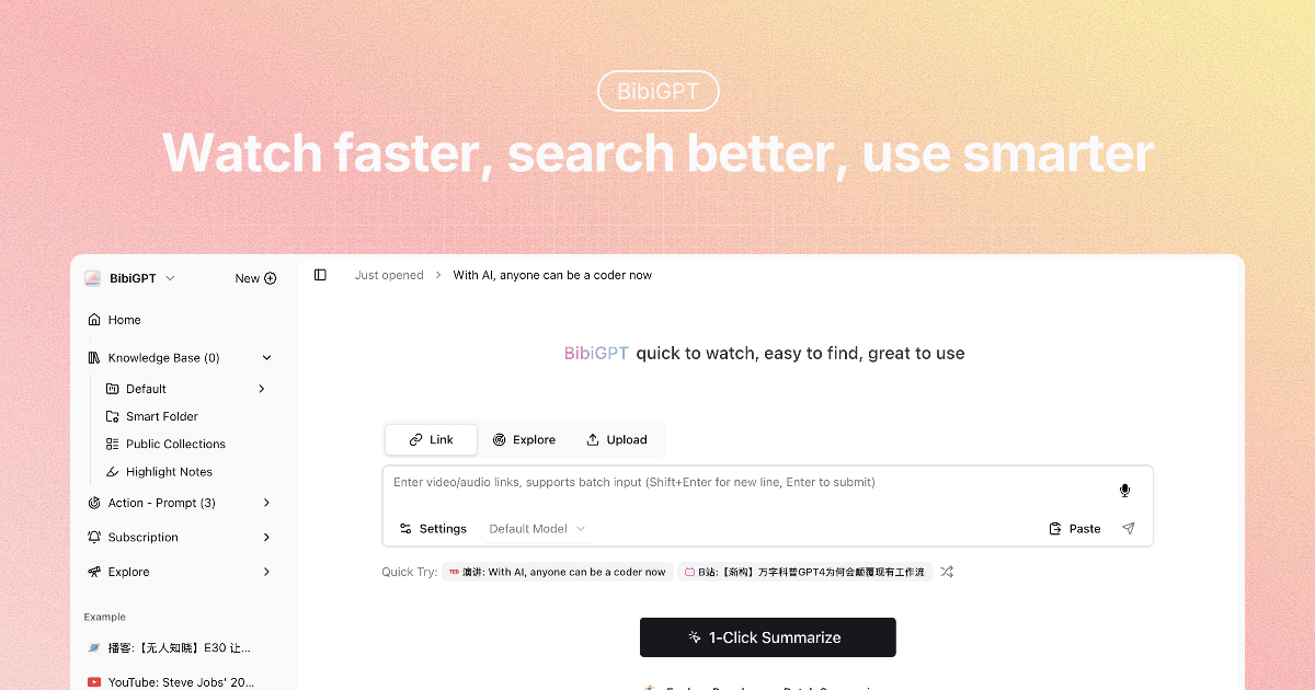 BibiGPT screenshot 1