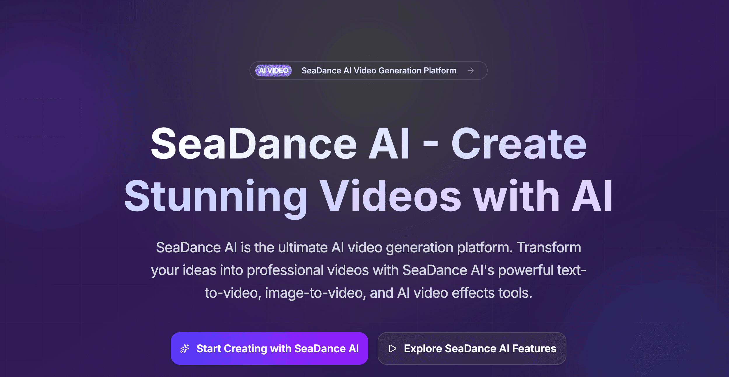 Seadance 2.0 AI Video Generator screenshot 1
