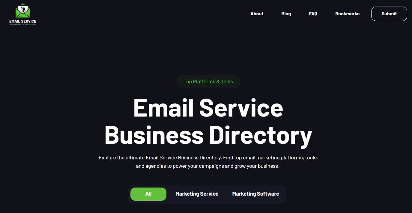 Email Service Business Directory screenshot 1