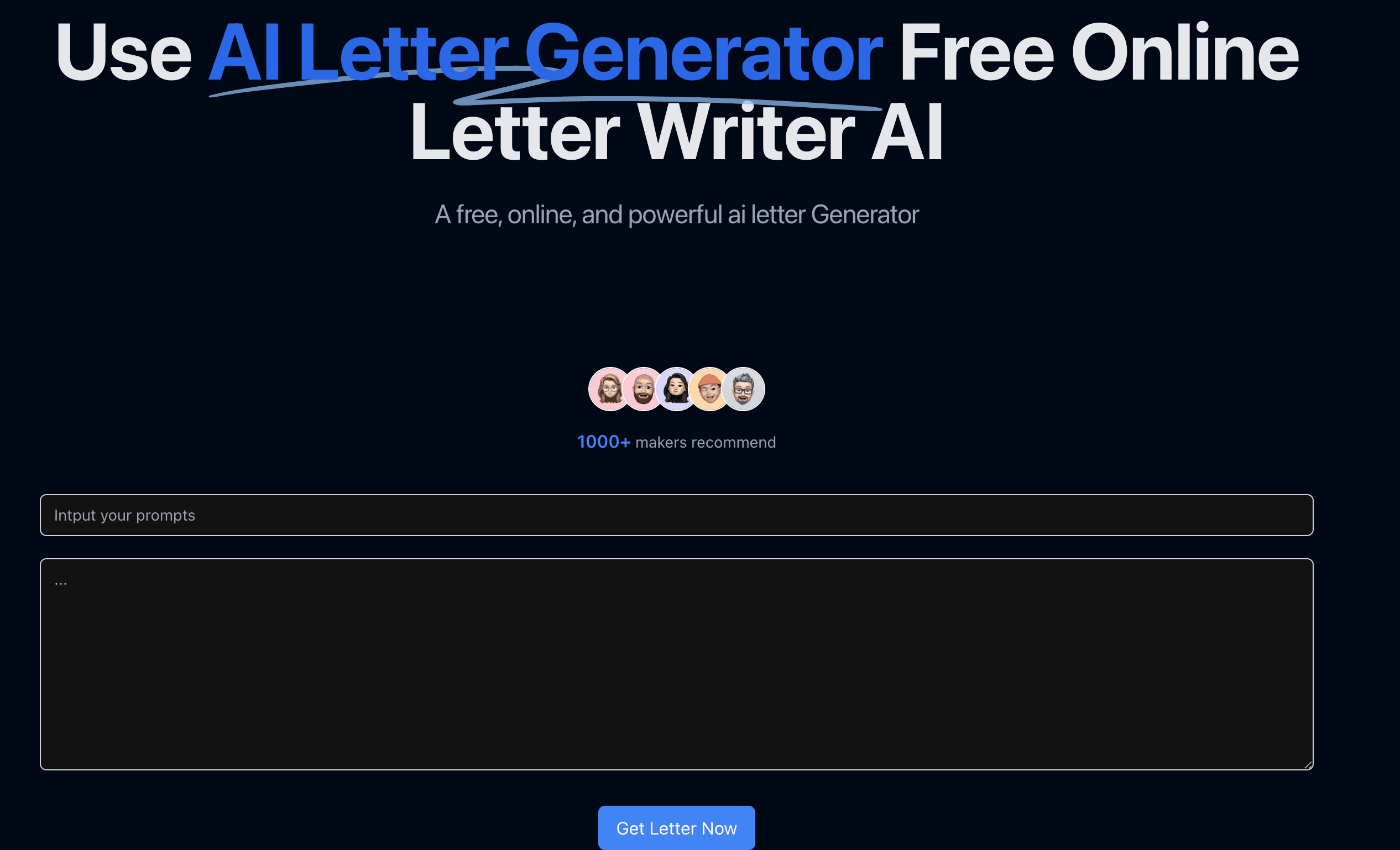 AI Letter Generator screenshot 1