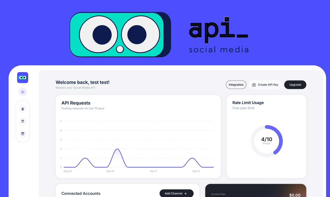 API Social Media screenshot 1