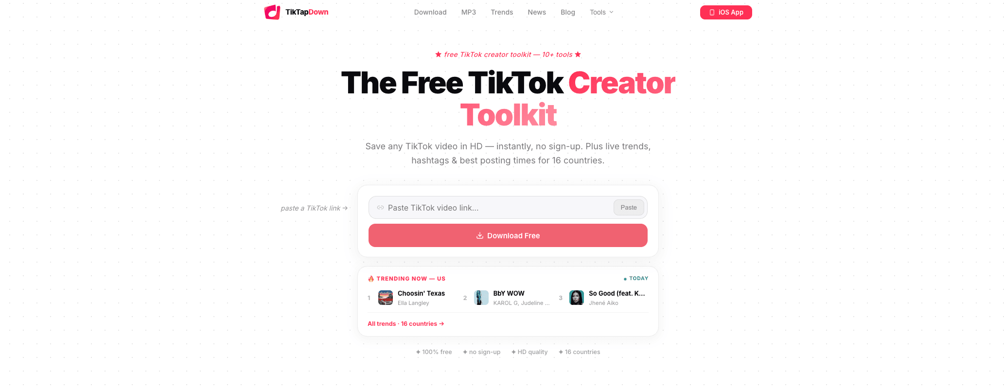 TikTapDown screenshot 1