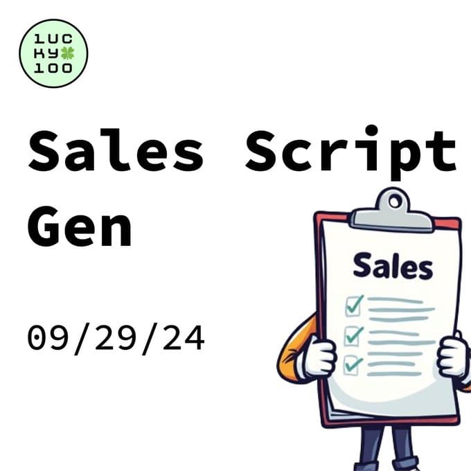 Sales Scripter screenshot 1