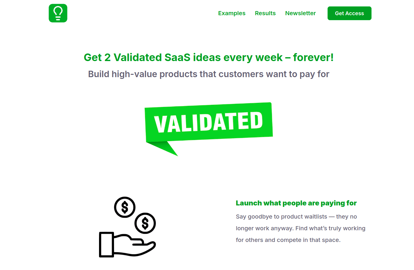 Validated SaaS Ideas screenshot 1
