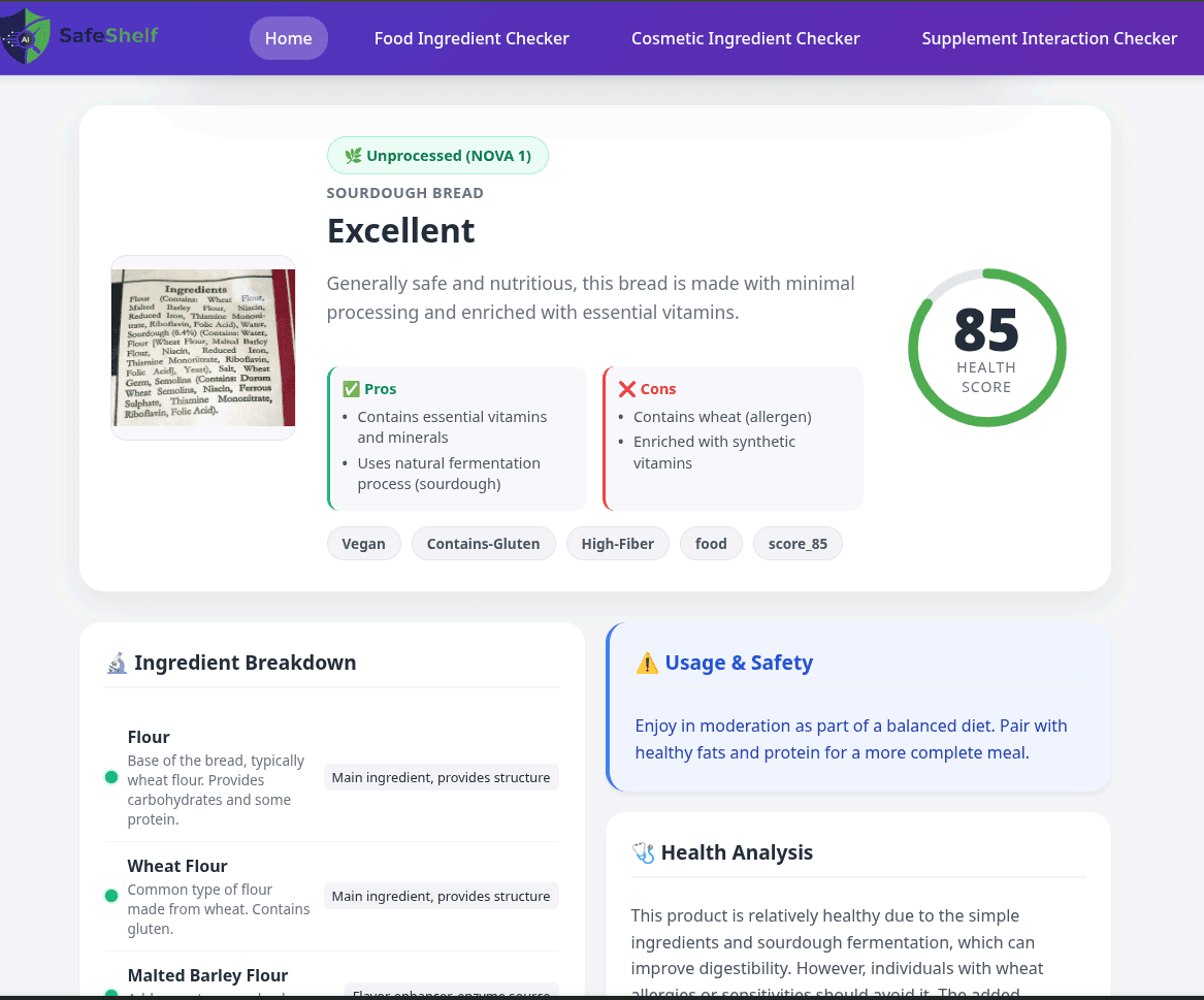 SafeShelf screenshot 1