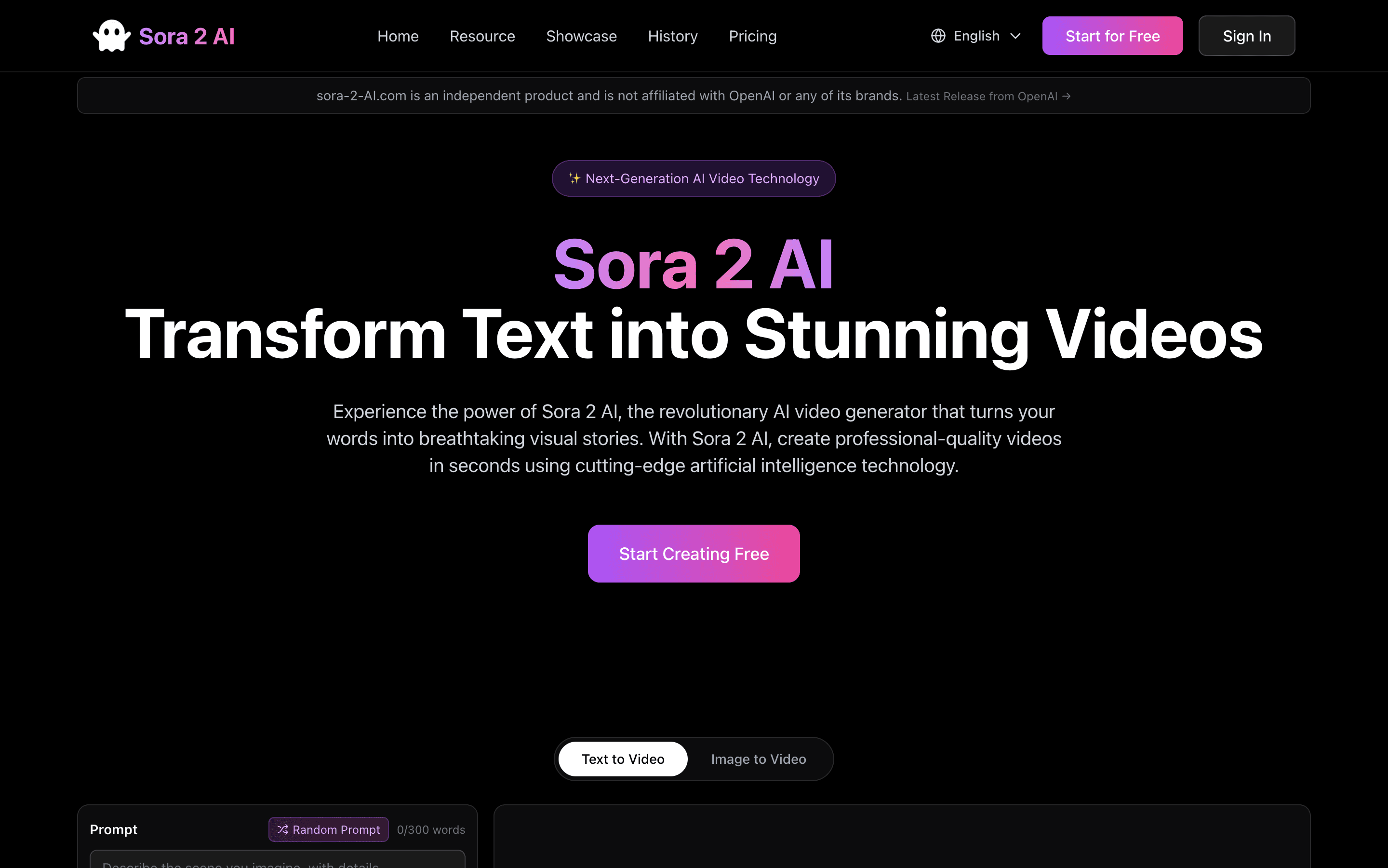 Sora2AI screenshot 1
