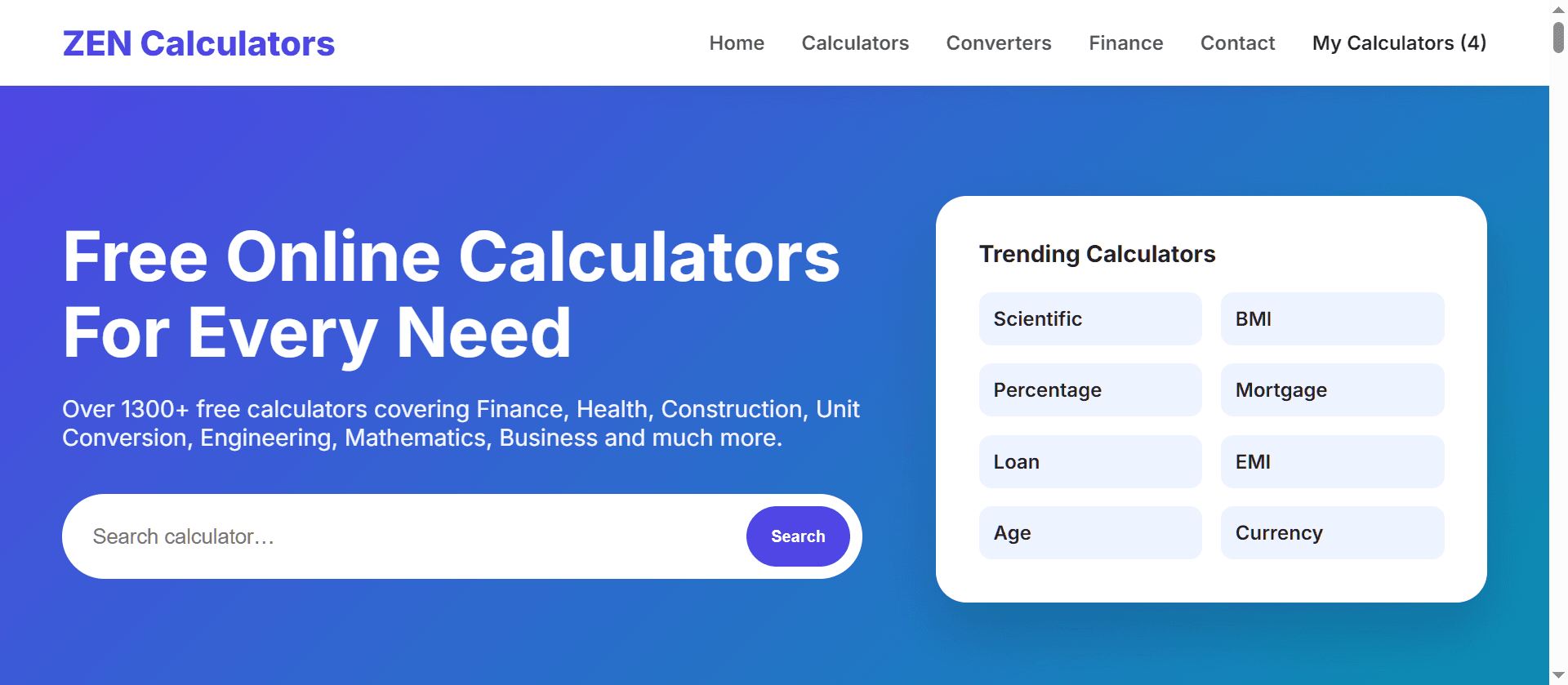 ZEN Calculators screenshot 1