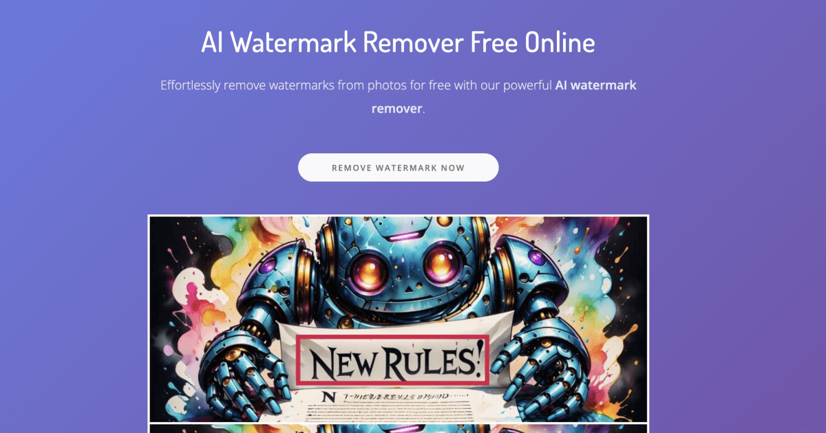 AI Watermark Remover Online screenshot 1