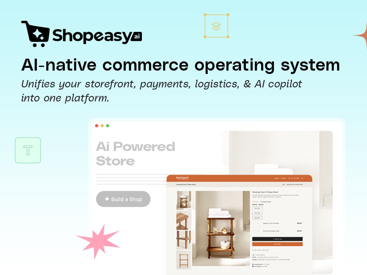 Shopeasy - AI-Native Commerce OS screenshot 1