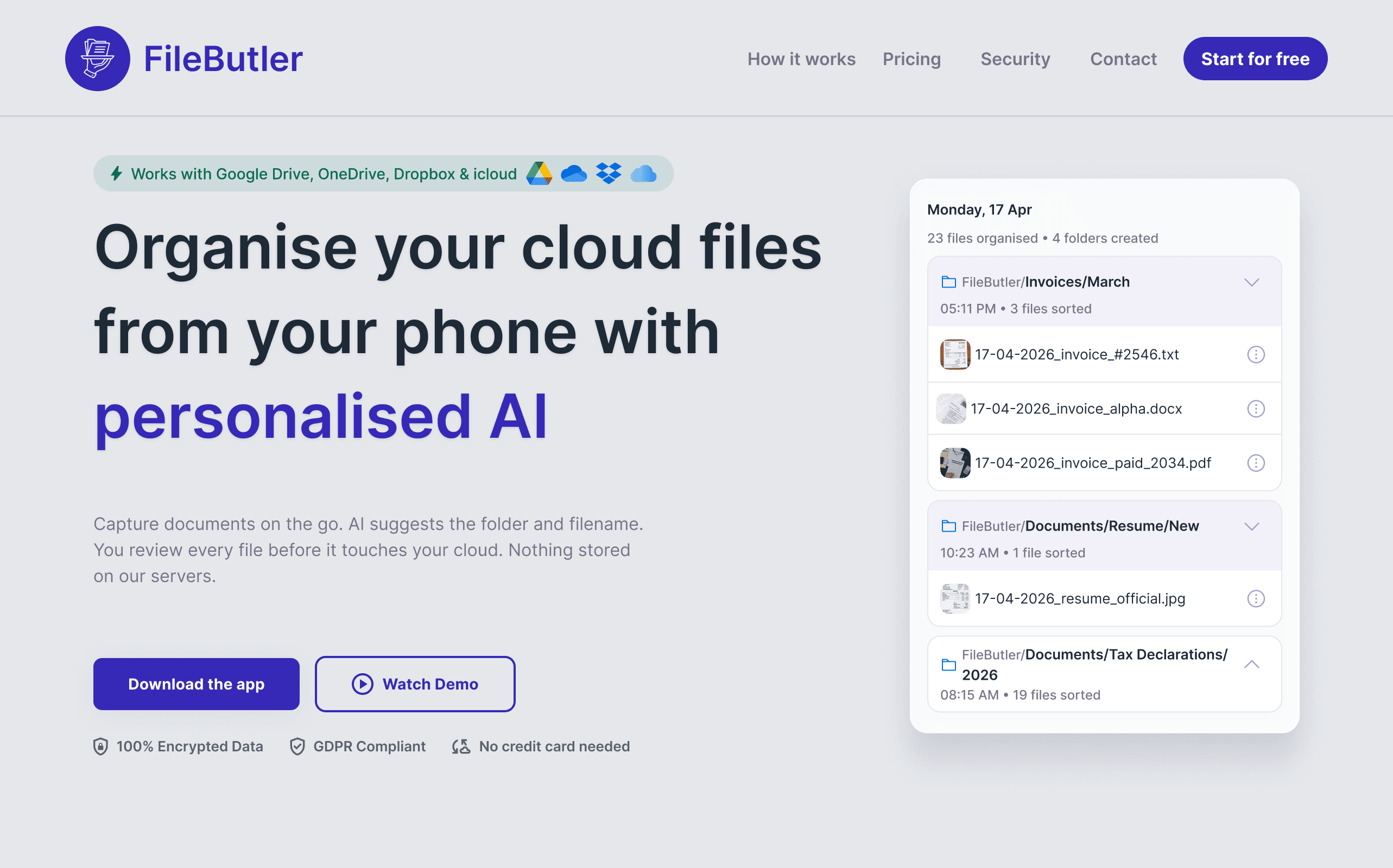 FileButler screenshot 1