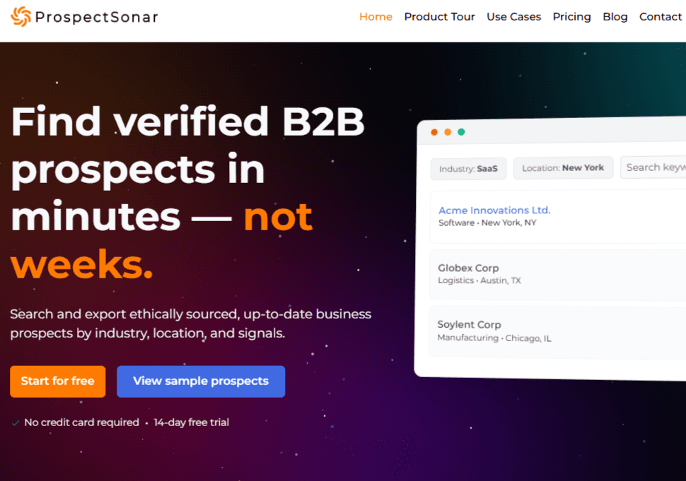 Prospect Sonar screenshot 1