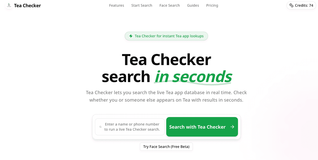 Tea checker screenshot 1