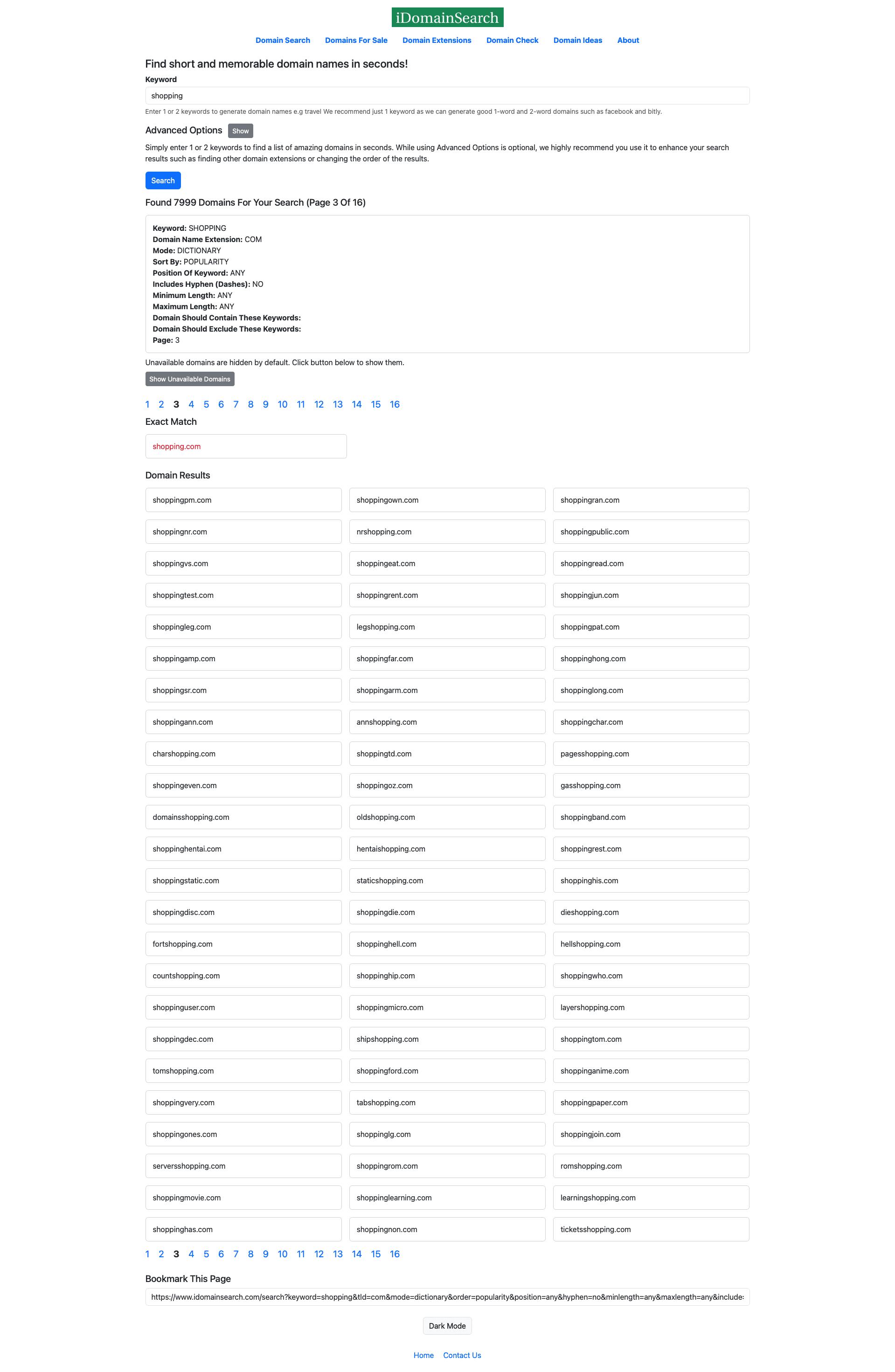 iDomainSearch screenshot 1