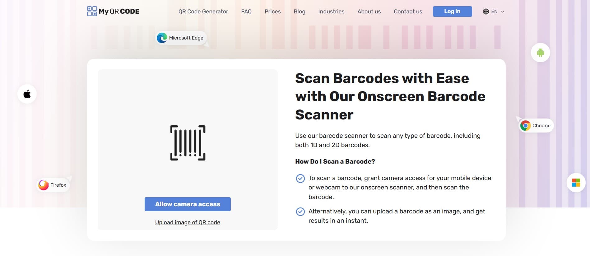 Barcodes Scanner by My QR code screenshot 1