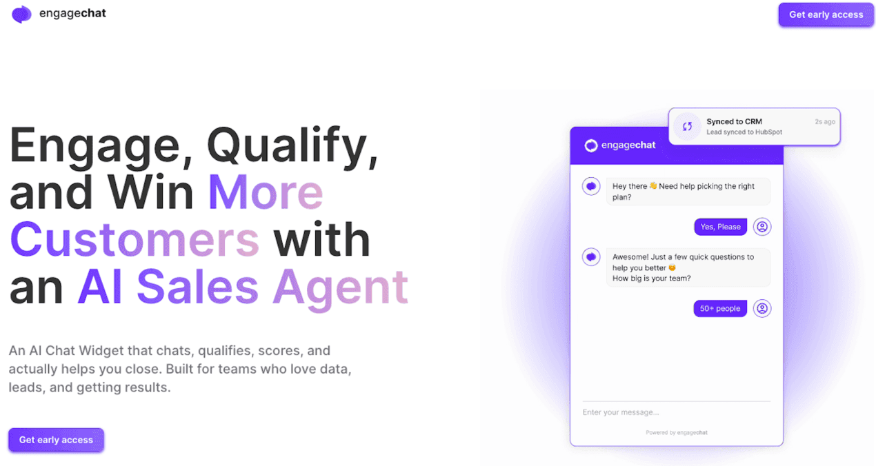 EngageChat – AI-Powered Customer screenshot 1